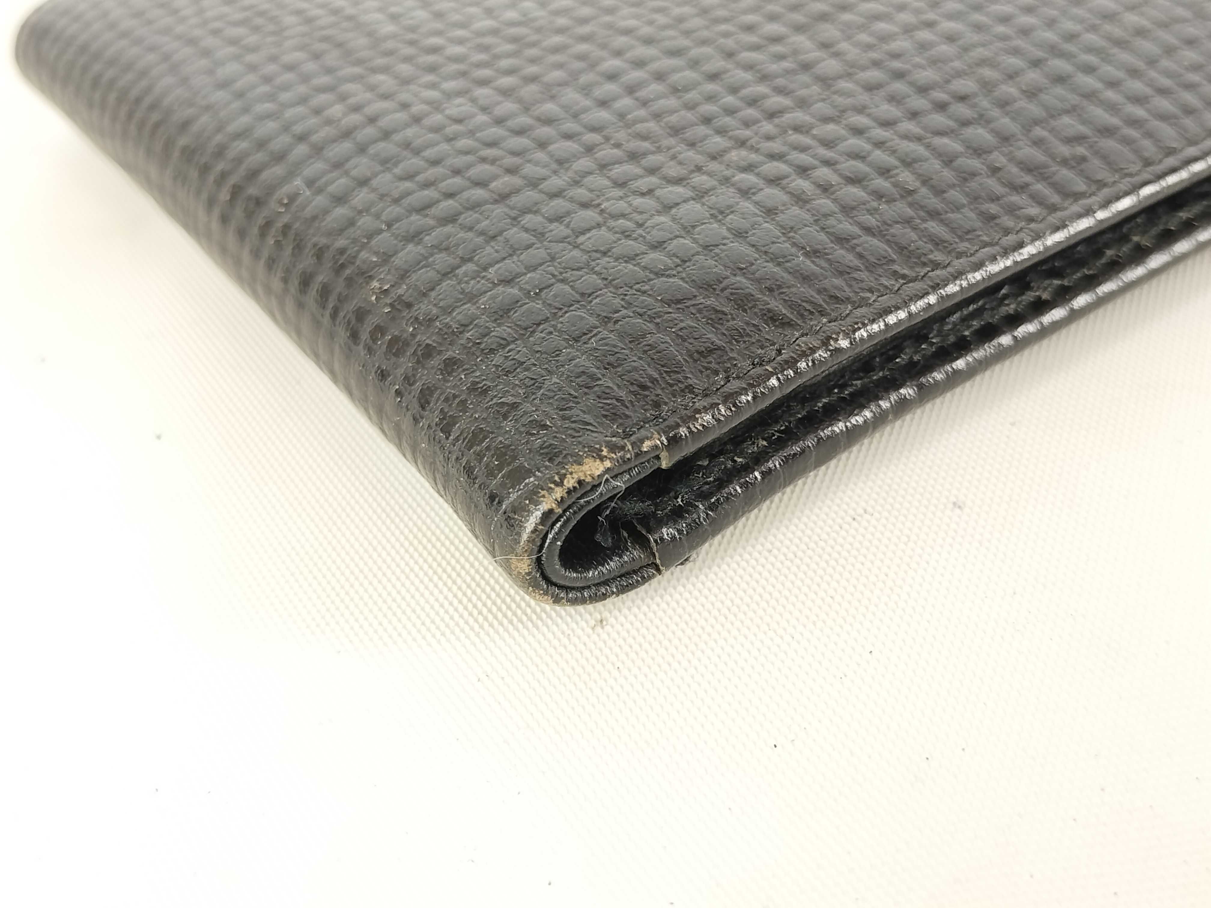 Leather Bi-fold Wallet, Black — view 2
