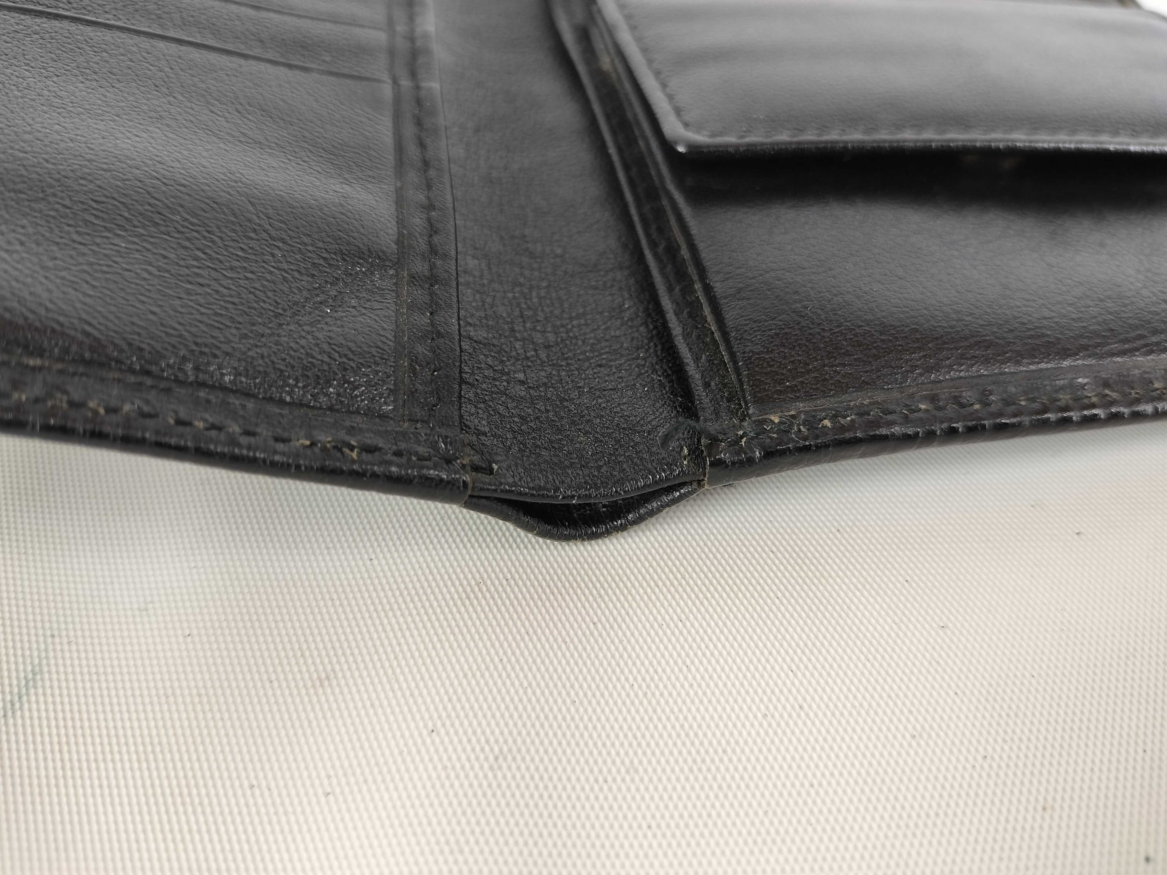 Leather Bi-fold Wallet, Black — view 11