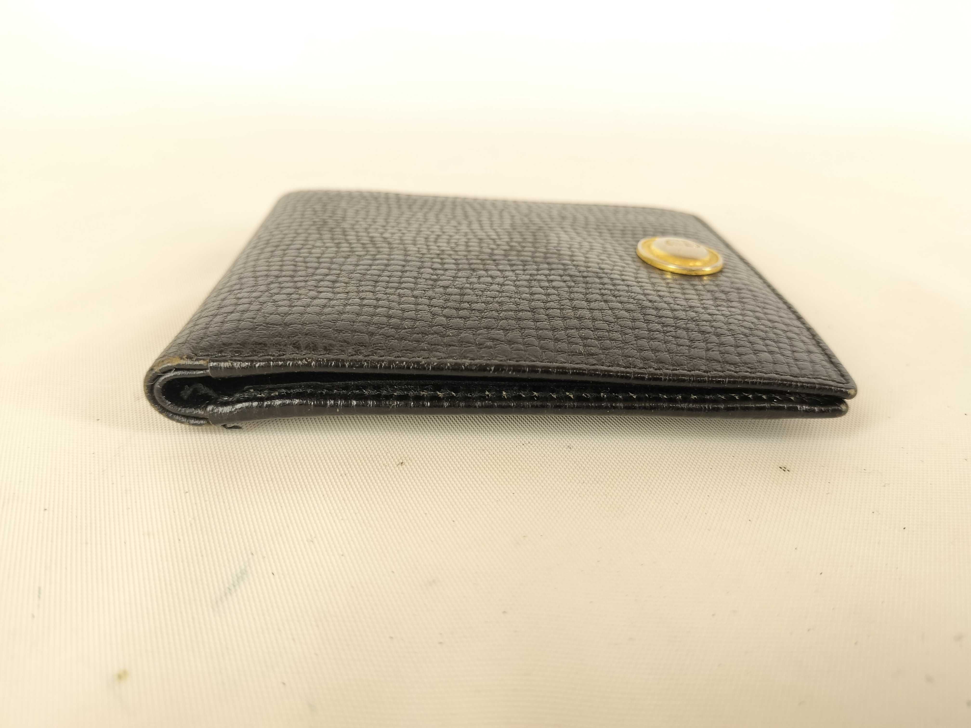 Leather Bi-fold Wallet, Black — view 3