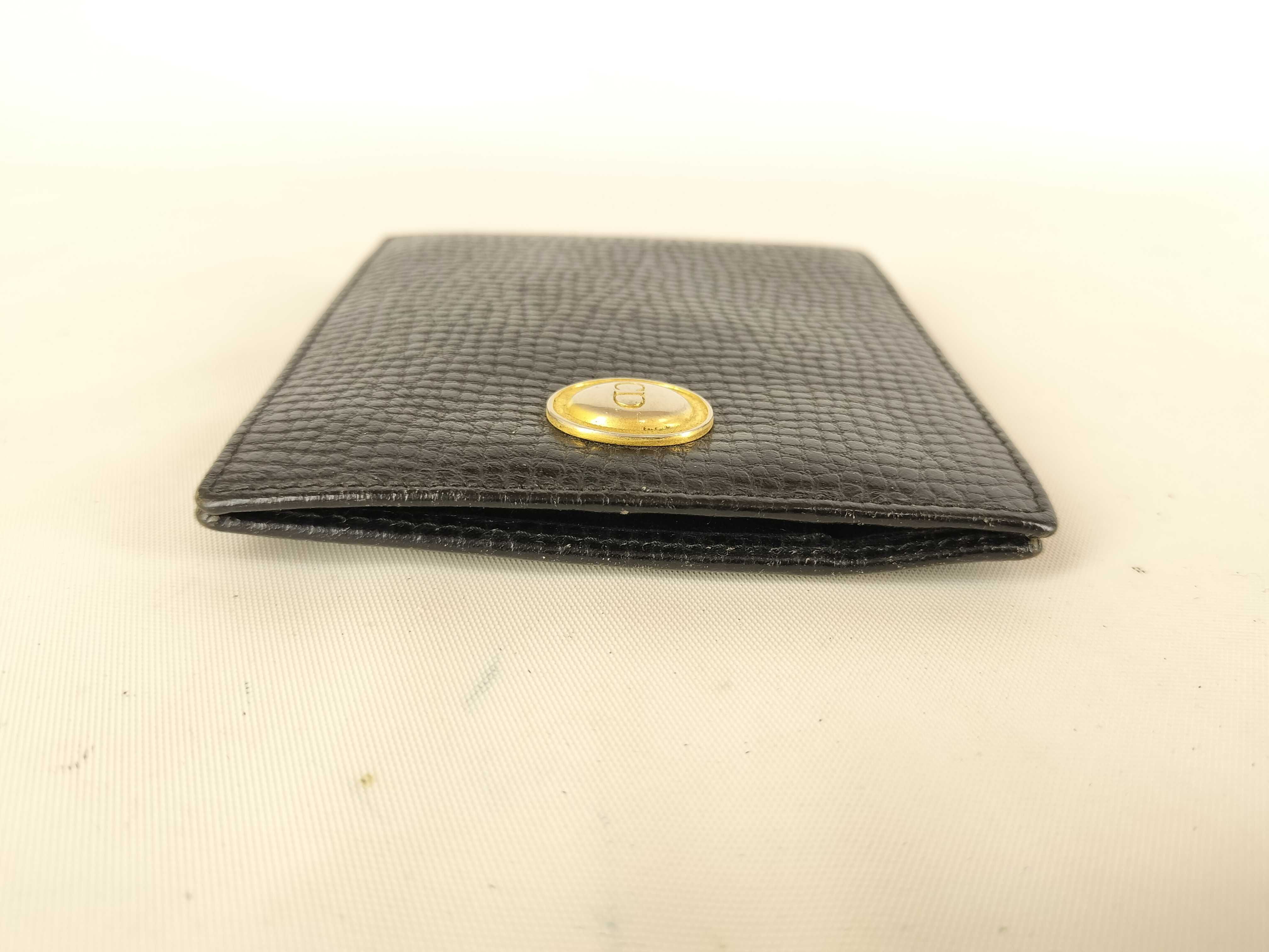 Leather Bi-fold Wallet, Black — view 4