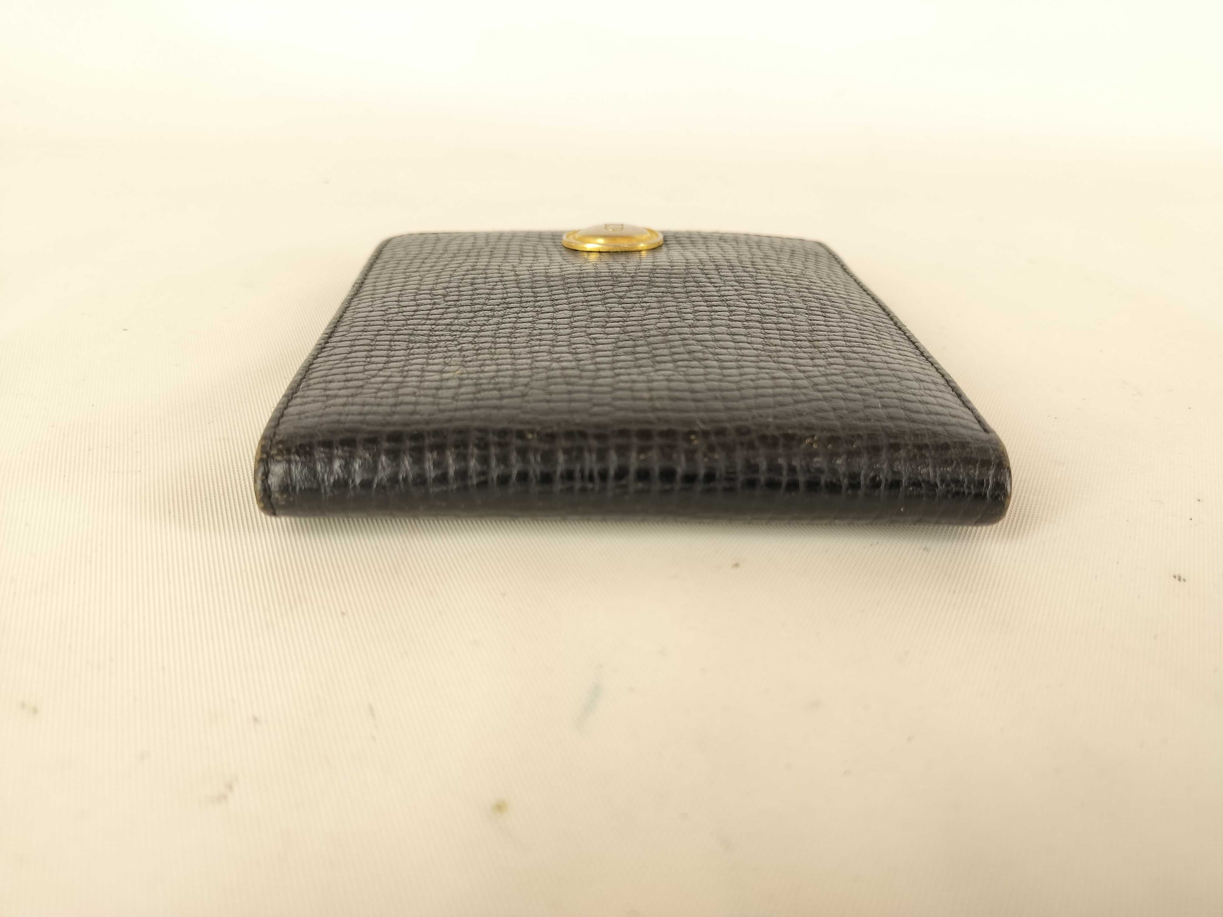 Leather Bi-fold Wallet, Black — view 6