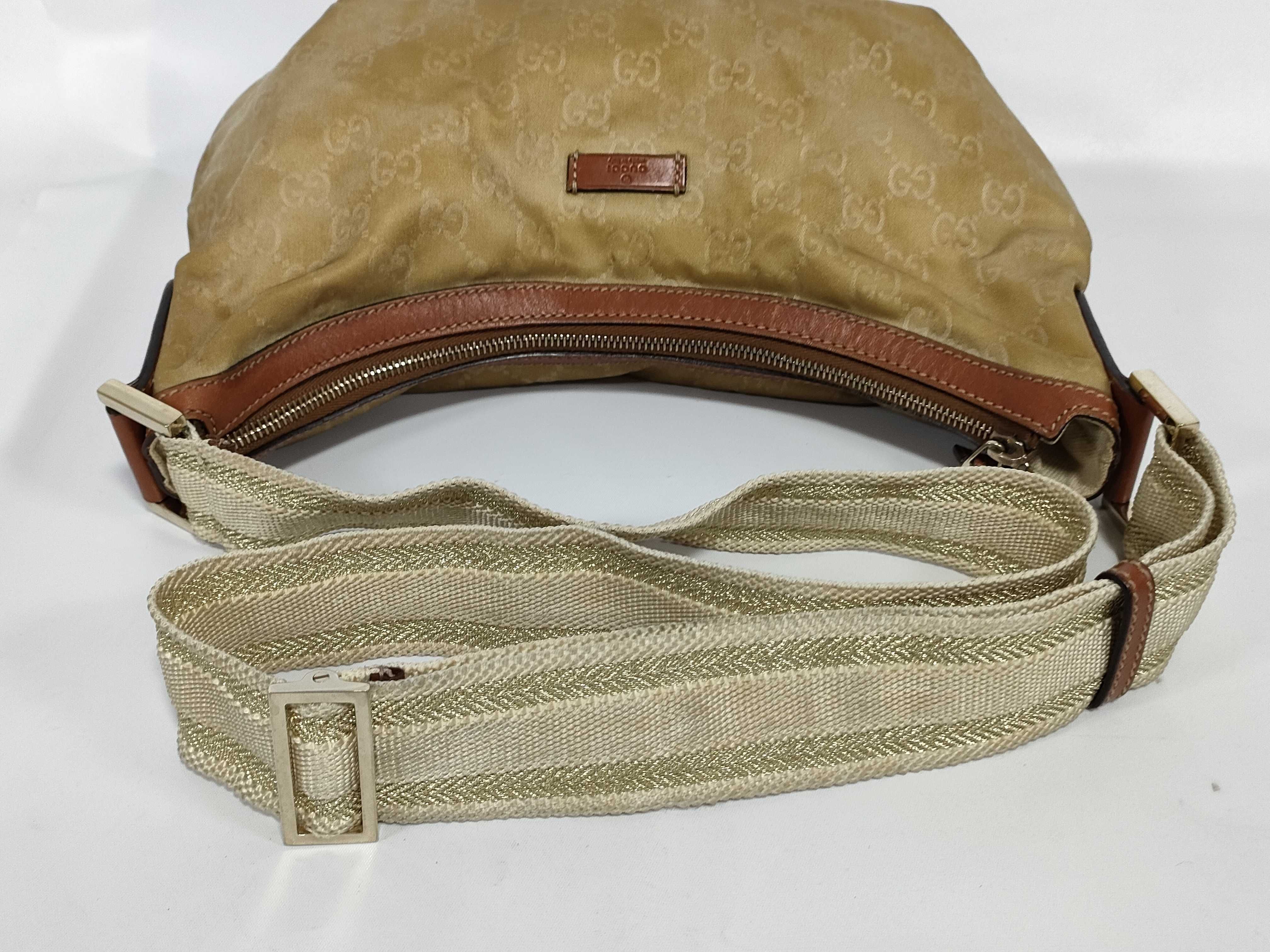 GG Monogram Jacquard Half-Moon Hobo Crossbody Bag Shoulder Bag — view 3