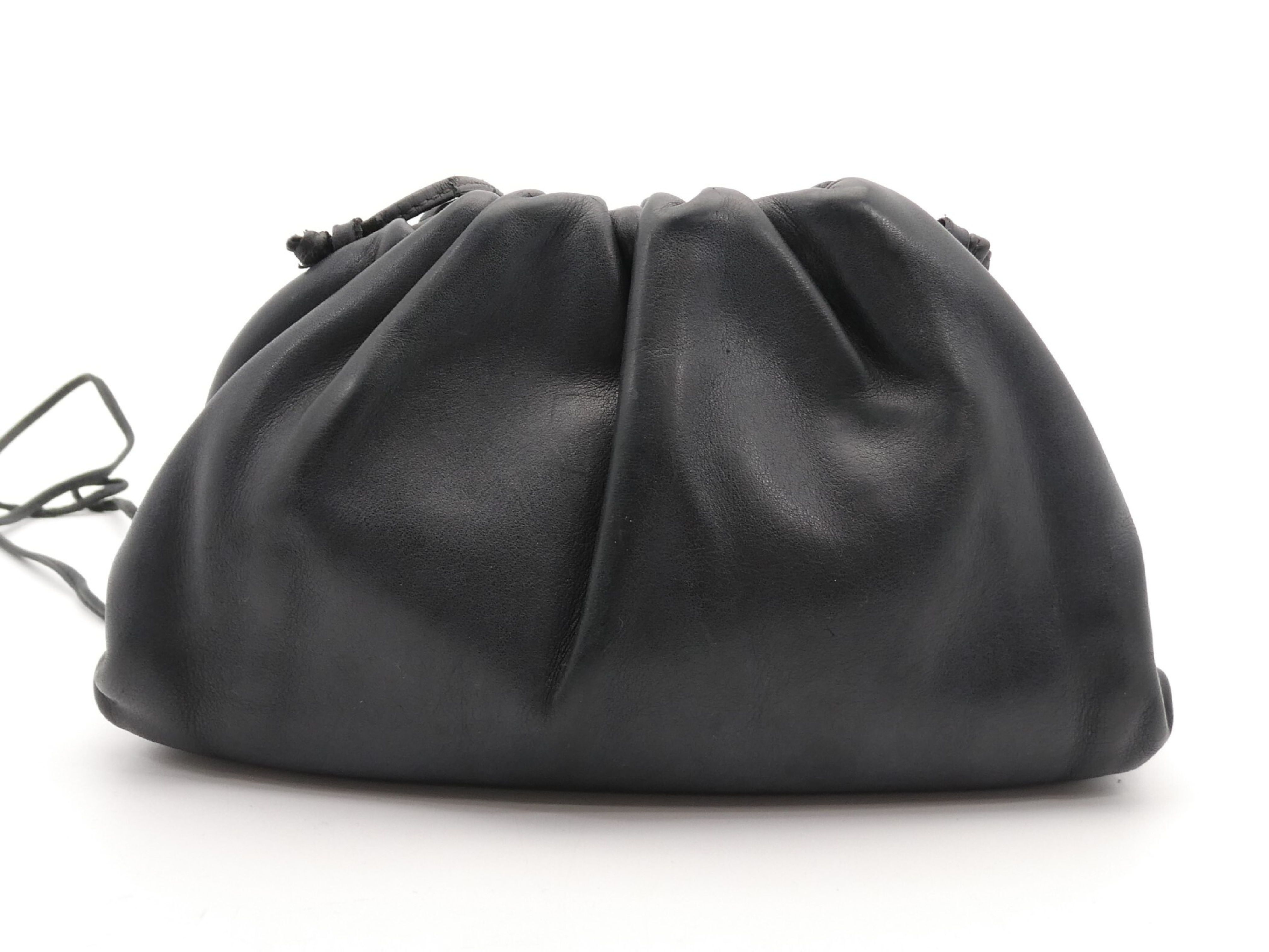 leather shoulder bag with clasp closure — view 2