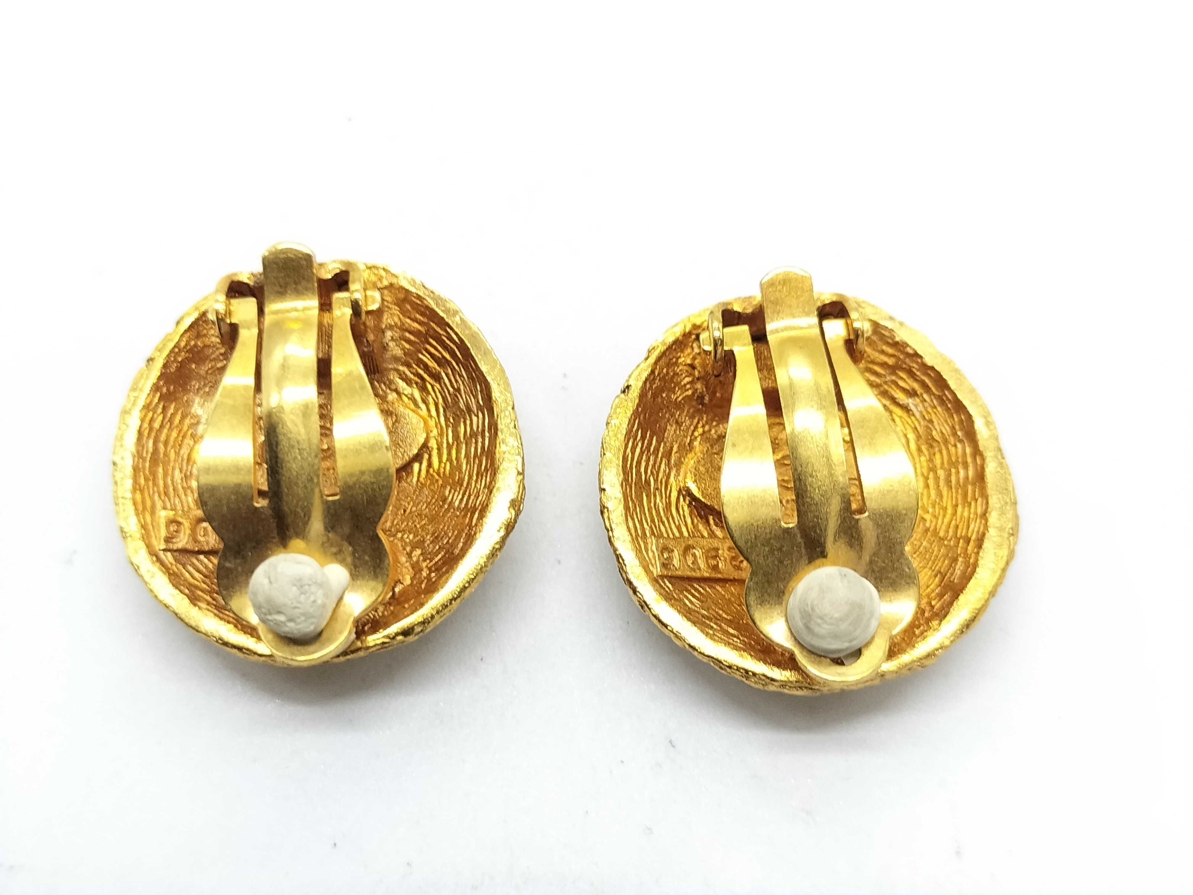 Coco Mark Circle 29 2851 GP Vintage Earrings — view 2
