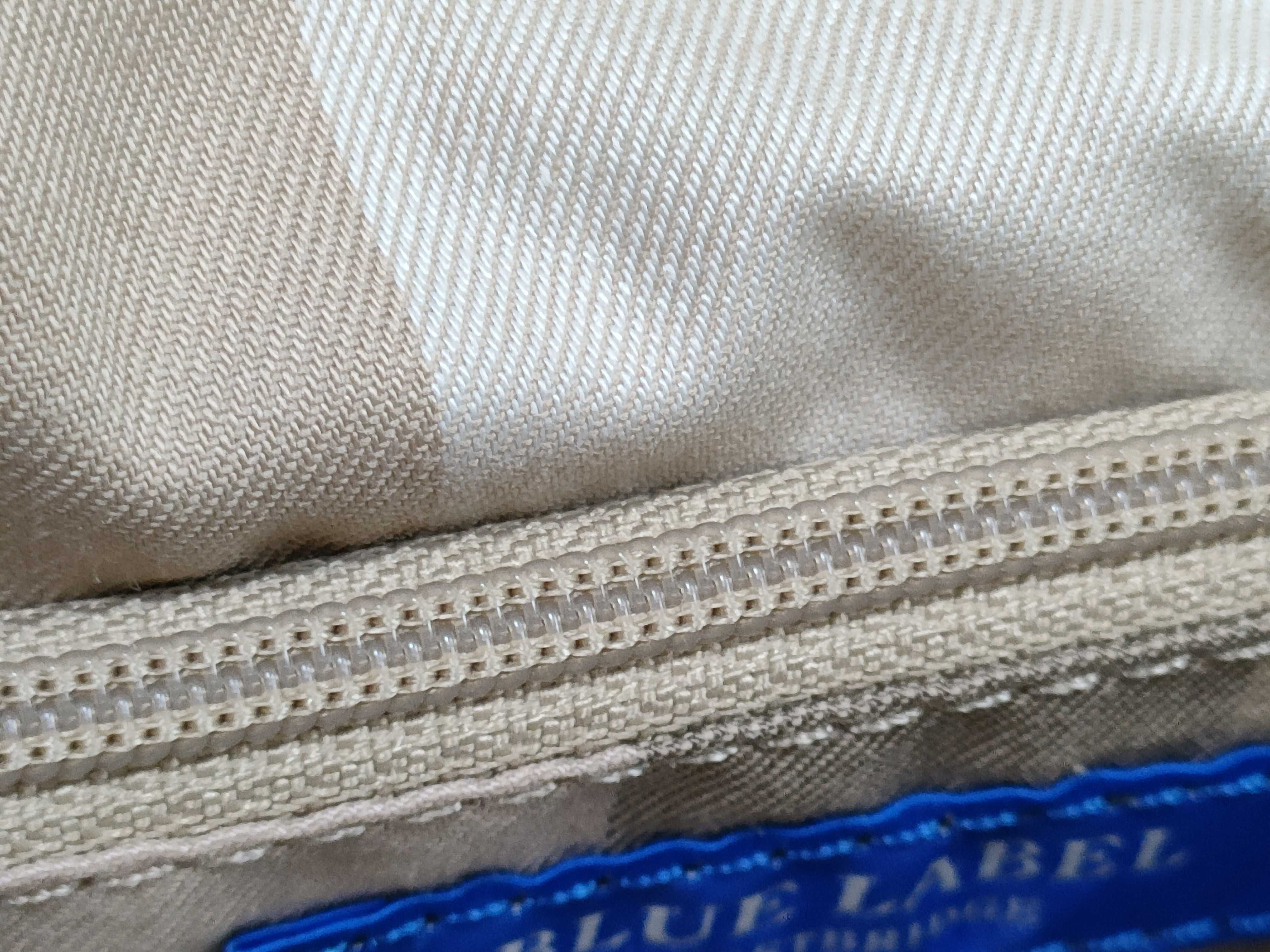 Blue Label Raffia Basket Bag Tote Bag — view 12