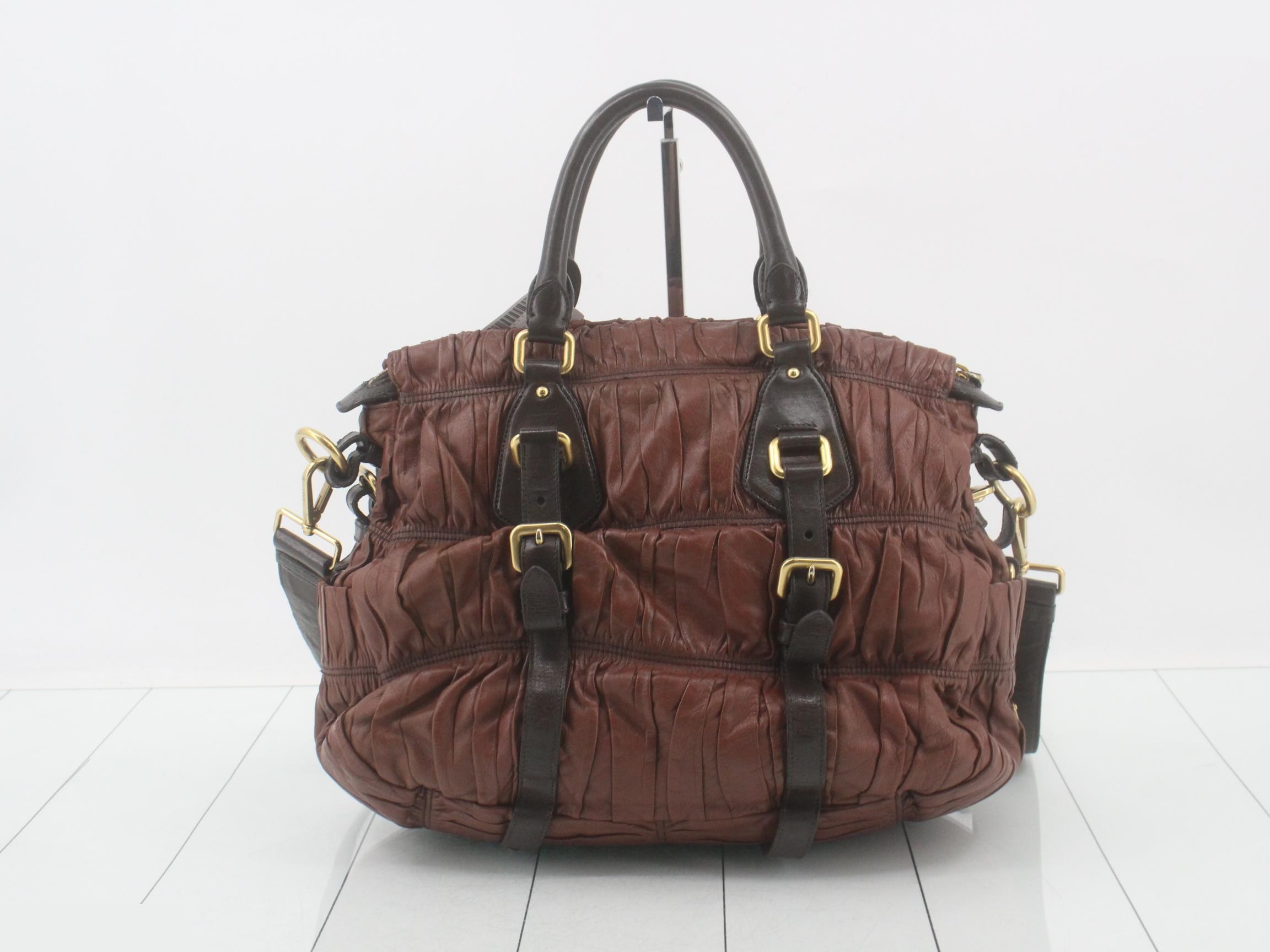 Gathered leather 2-way — view 2