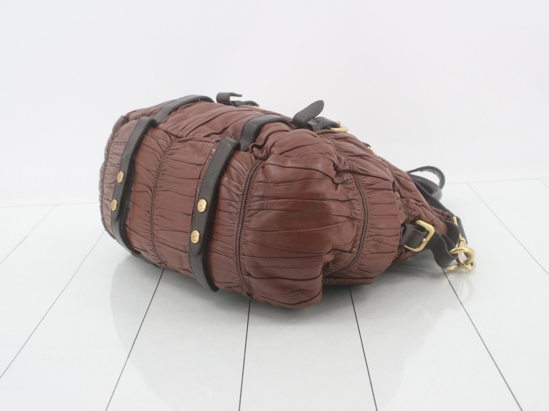 Gathered leather 2-way — view 6