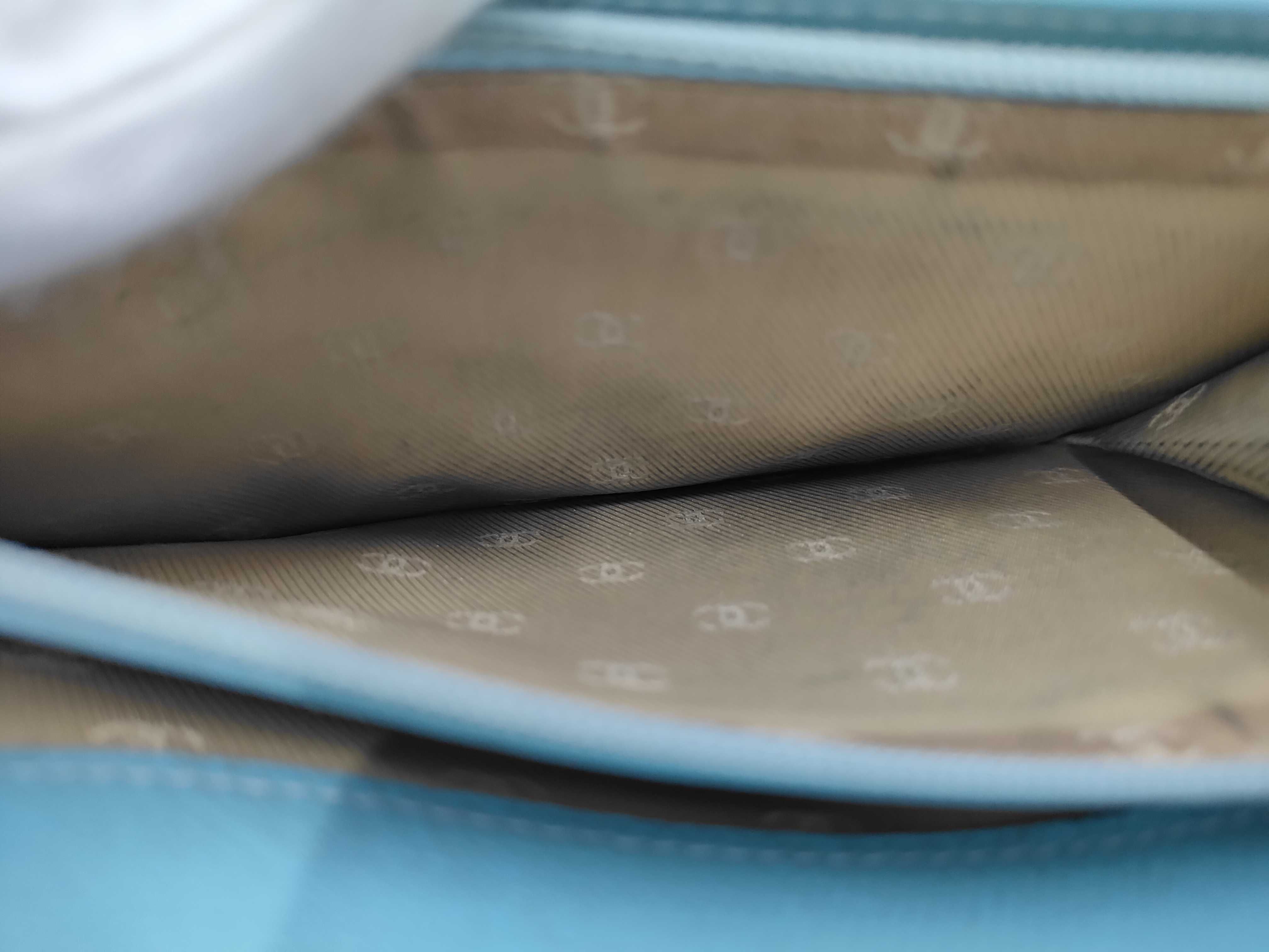 Leather Coco Button Bi-fold Long Wallet Bag — view 10