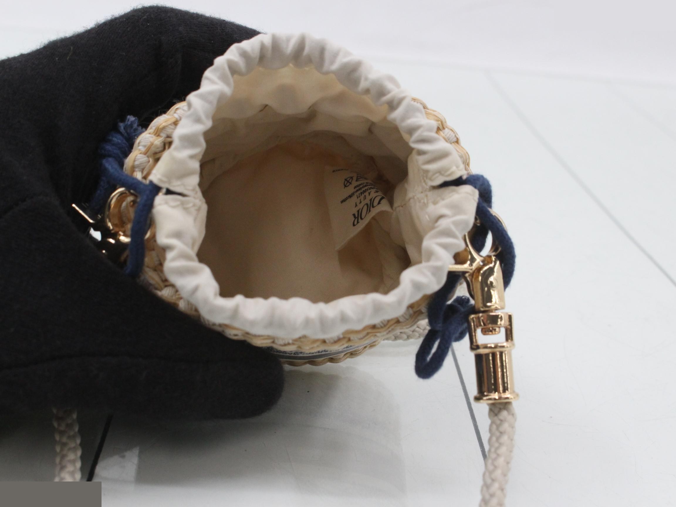 Straw pouch, mini shoulder bag — view 4
