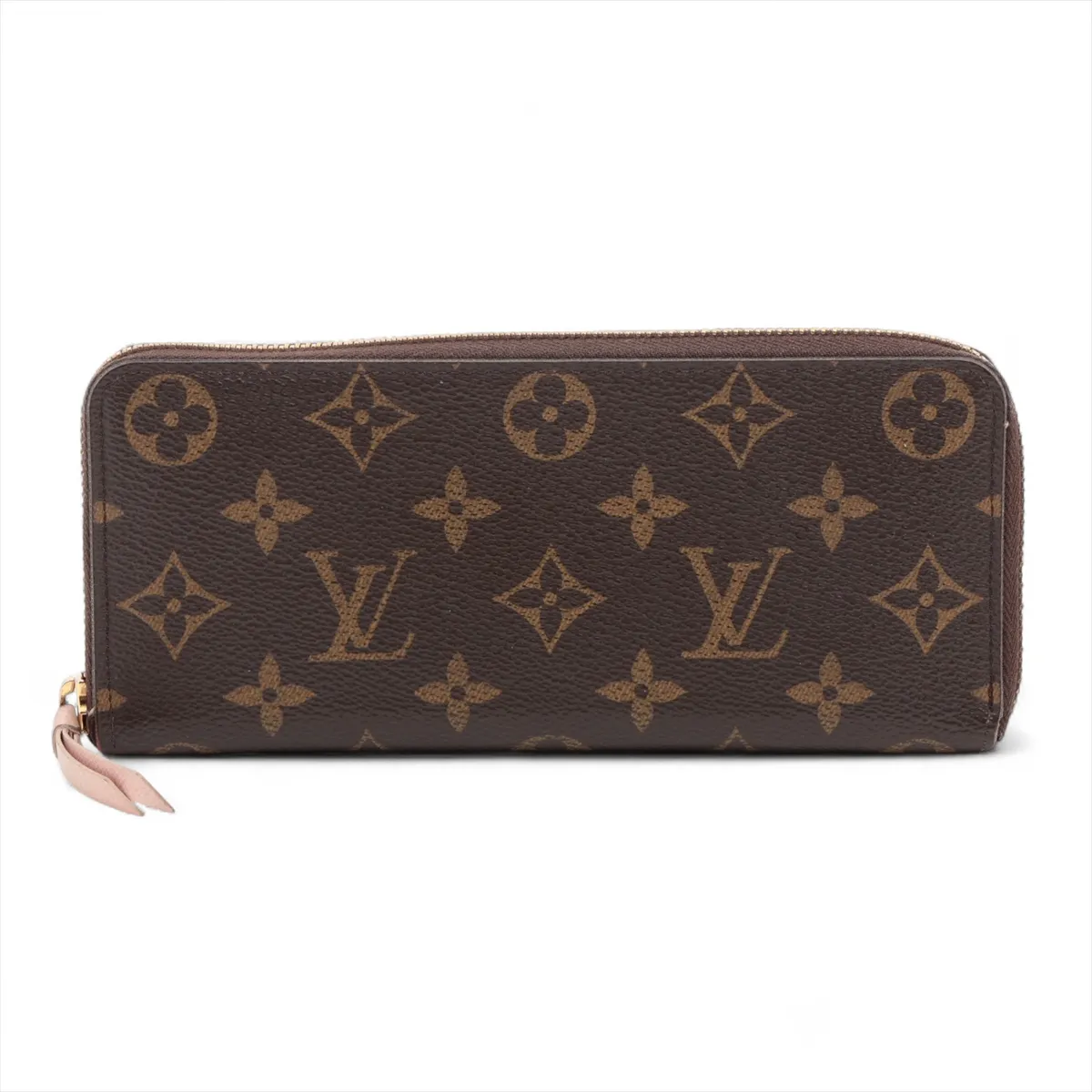 Monogram Portefeuille Clemence M61298 CA3155 Rose Ballerine Round Zip Wallet