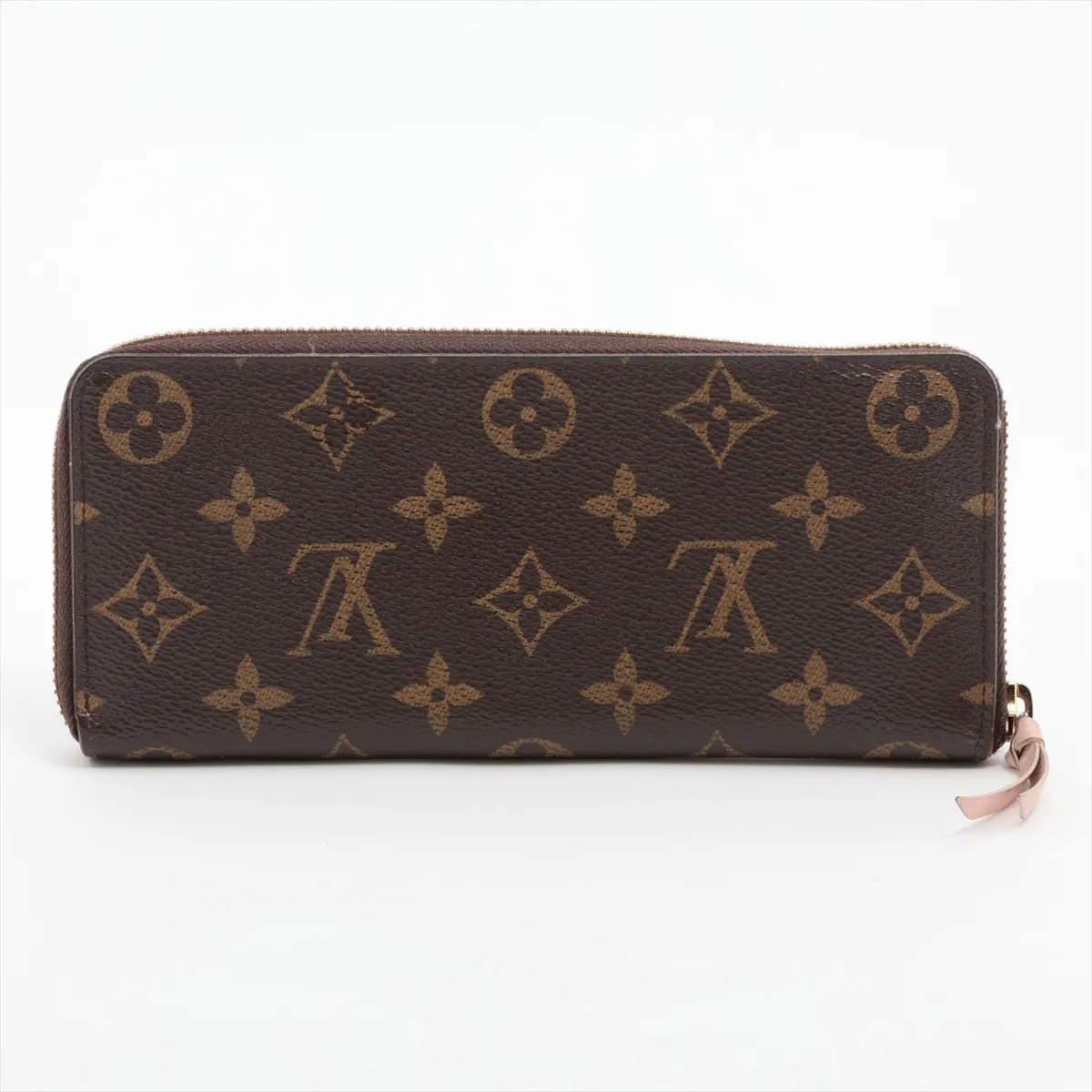 Monogram Portefeuille Clemence M61298 CA3155 Rose Ballerine Round Zip Wallet — view 2