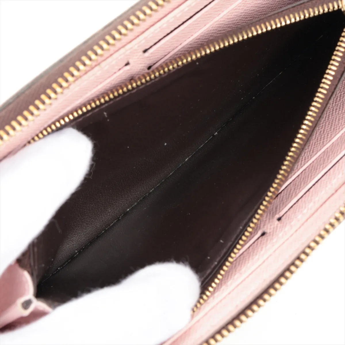 Monogram Portefeuille Clemence M61298 CA3155 Rose Ballerine Round Zip Wallet — view 8