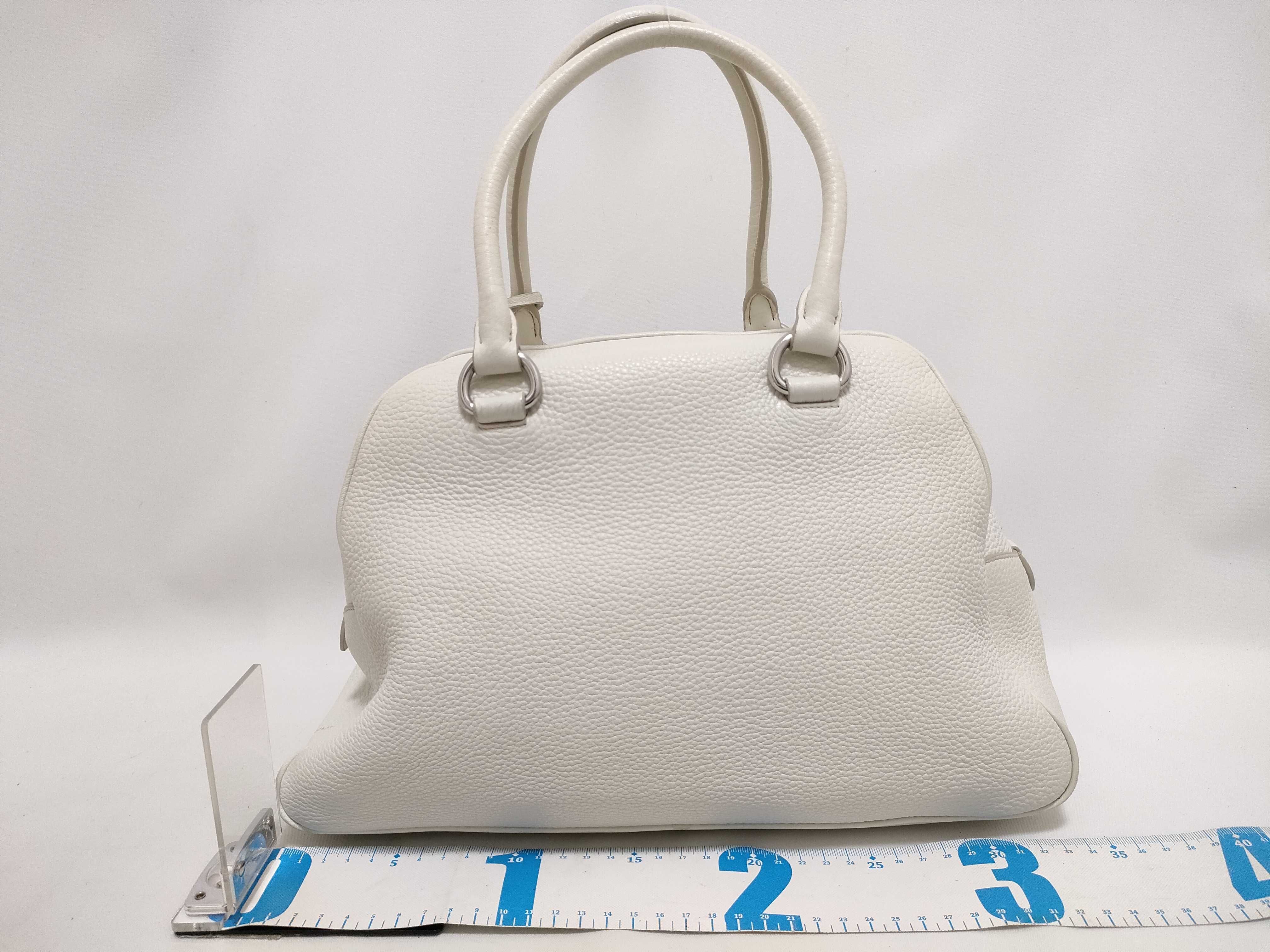 1BB054 Vitello Phoenix Handbag White Handbag — view 2