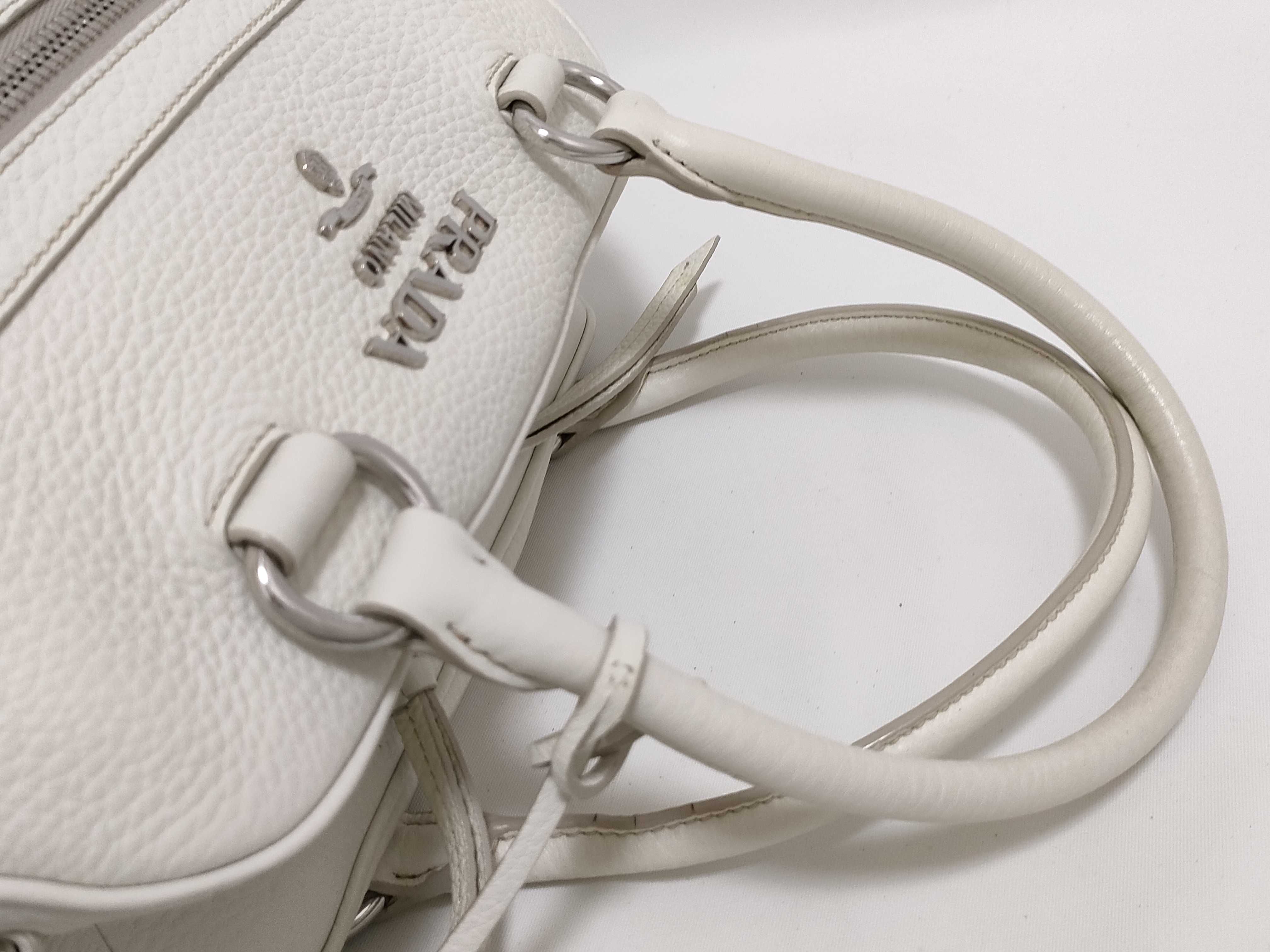 1BB054 Vitello Phoenix Handbag White Handbag — view 3