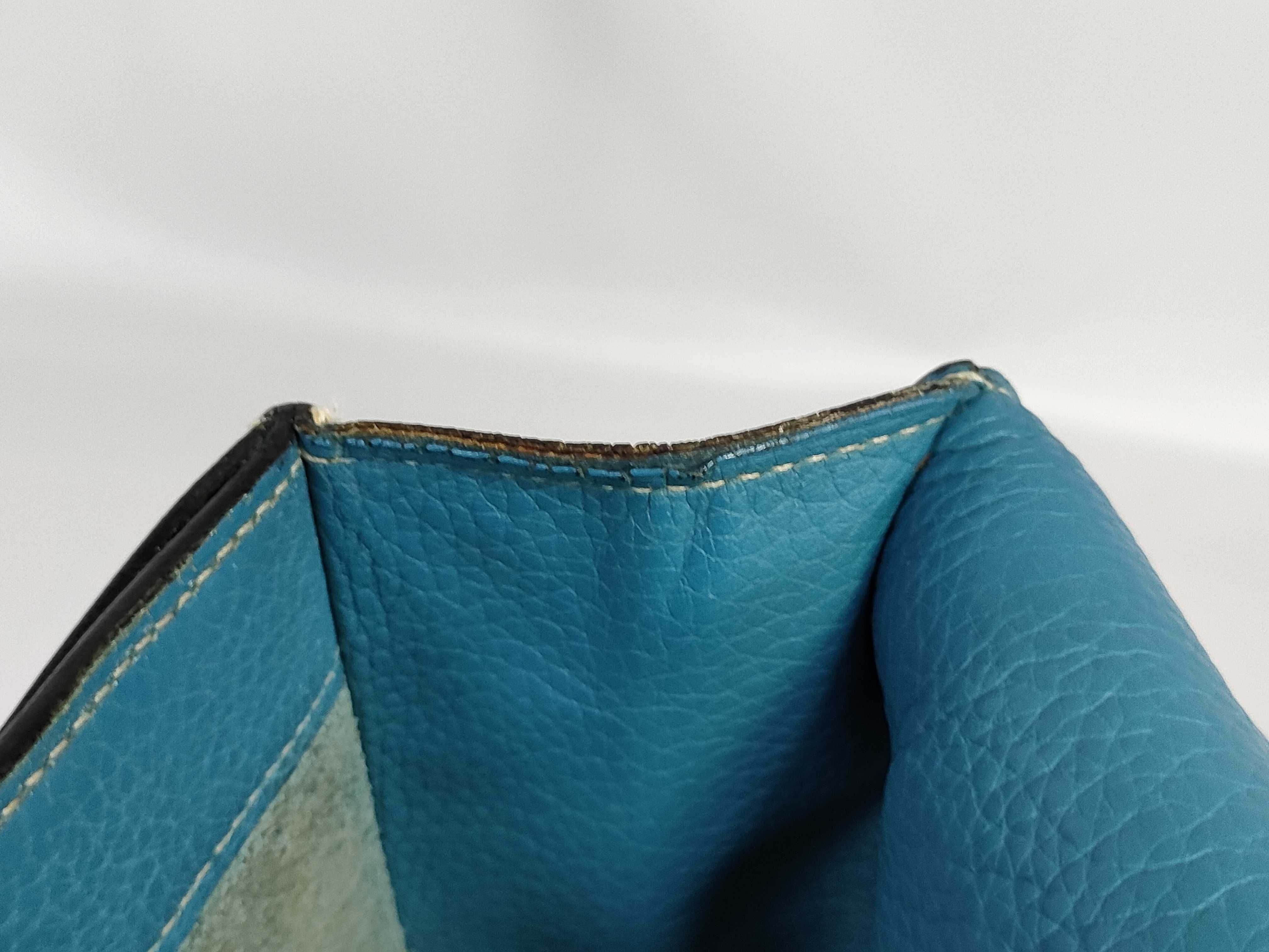 Sac à Dépêches 27 Blue Jean Taurillon Clemence Handbag — view 12