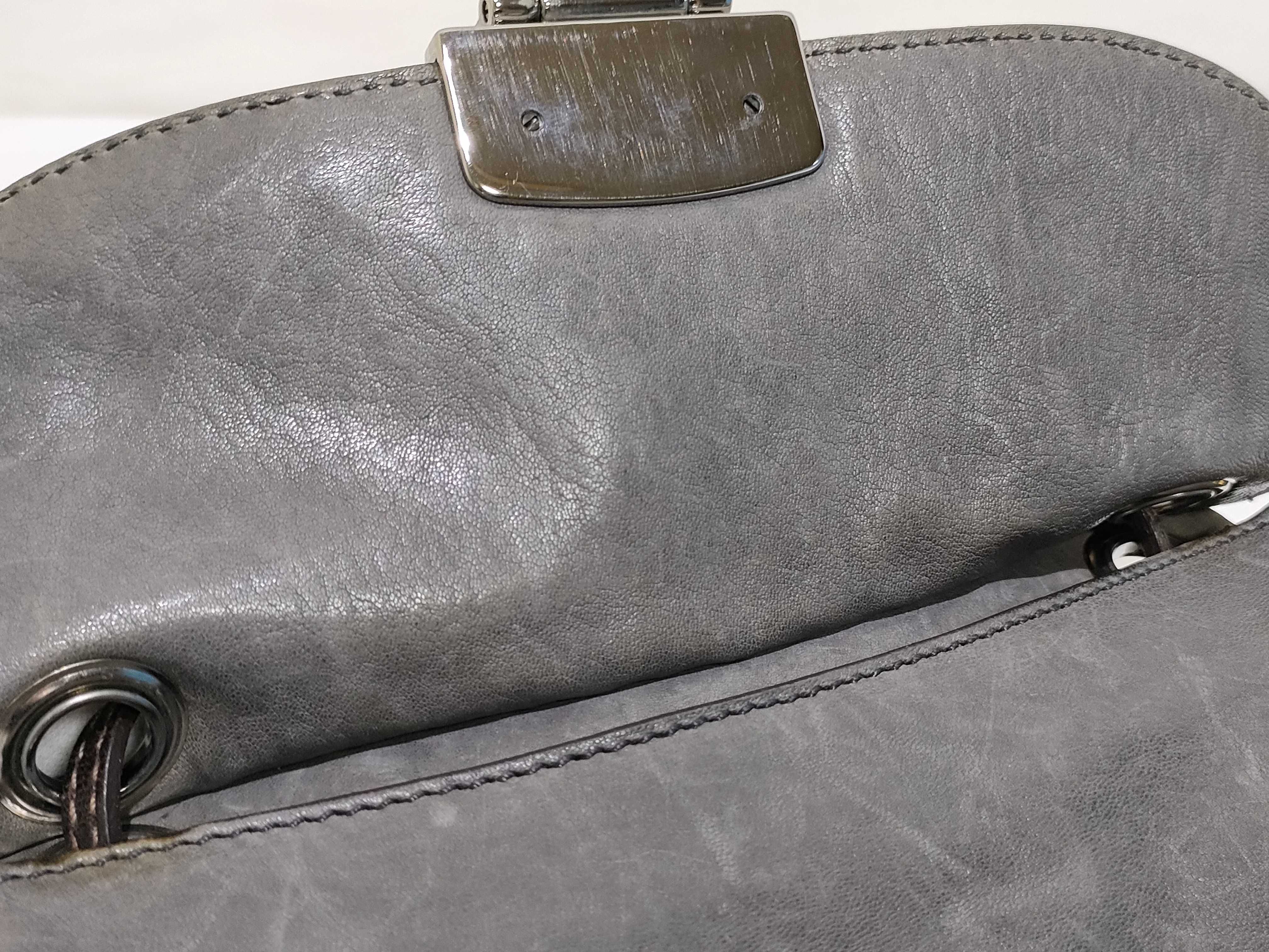 Matelassé Leather x Canvas Shoulder Bag, Beige, RT0499 (Shoulder Bag) — view 11