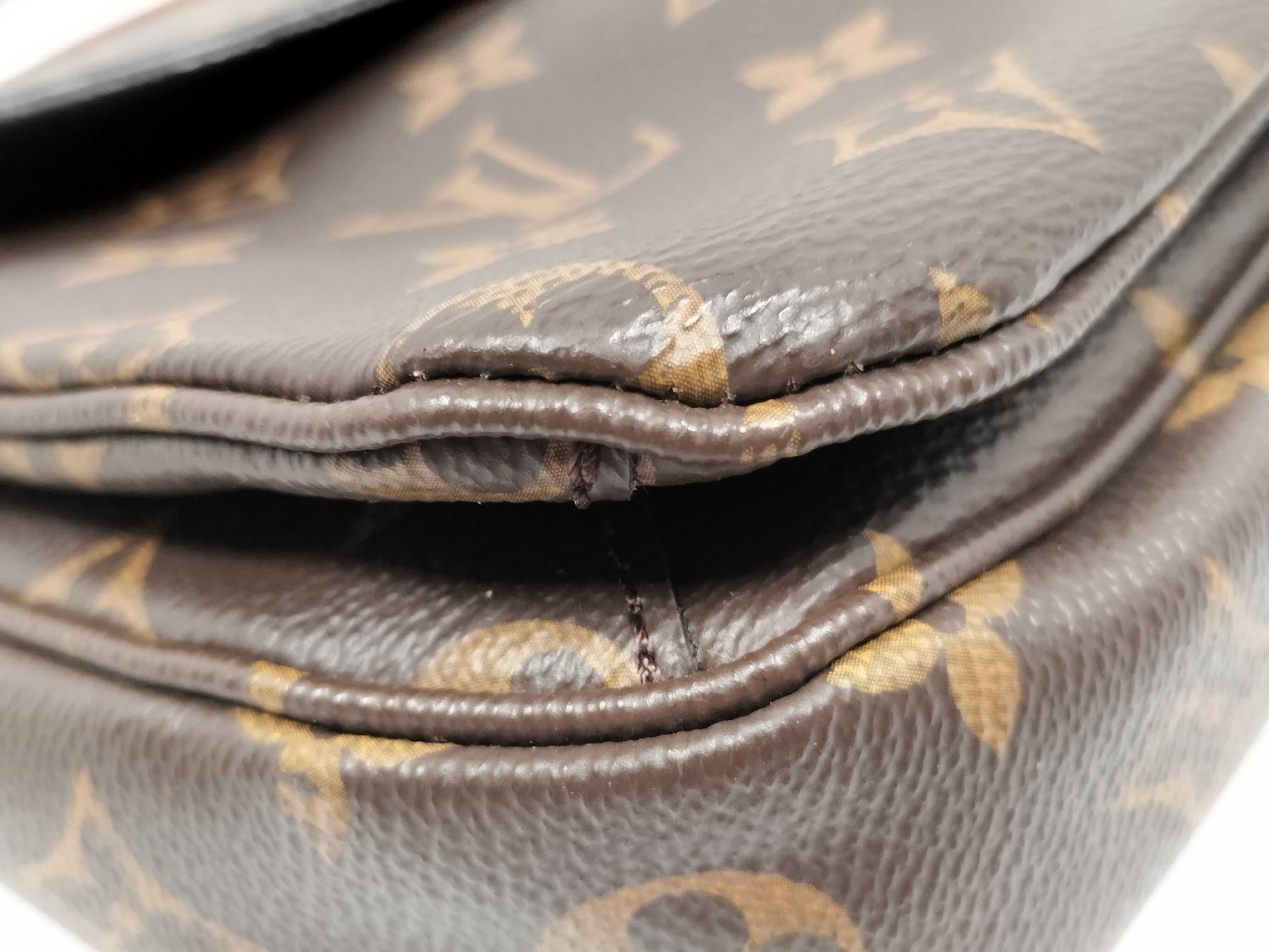 Monogram Louis Vuitton M44875 Monogram Pochette Metis MM 2-Way Handbag Shoulder Bag — view 6