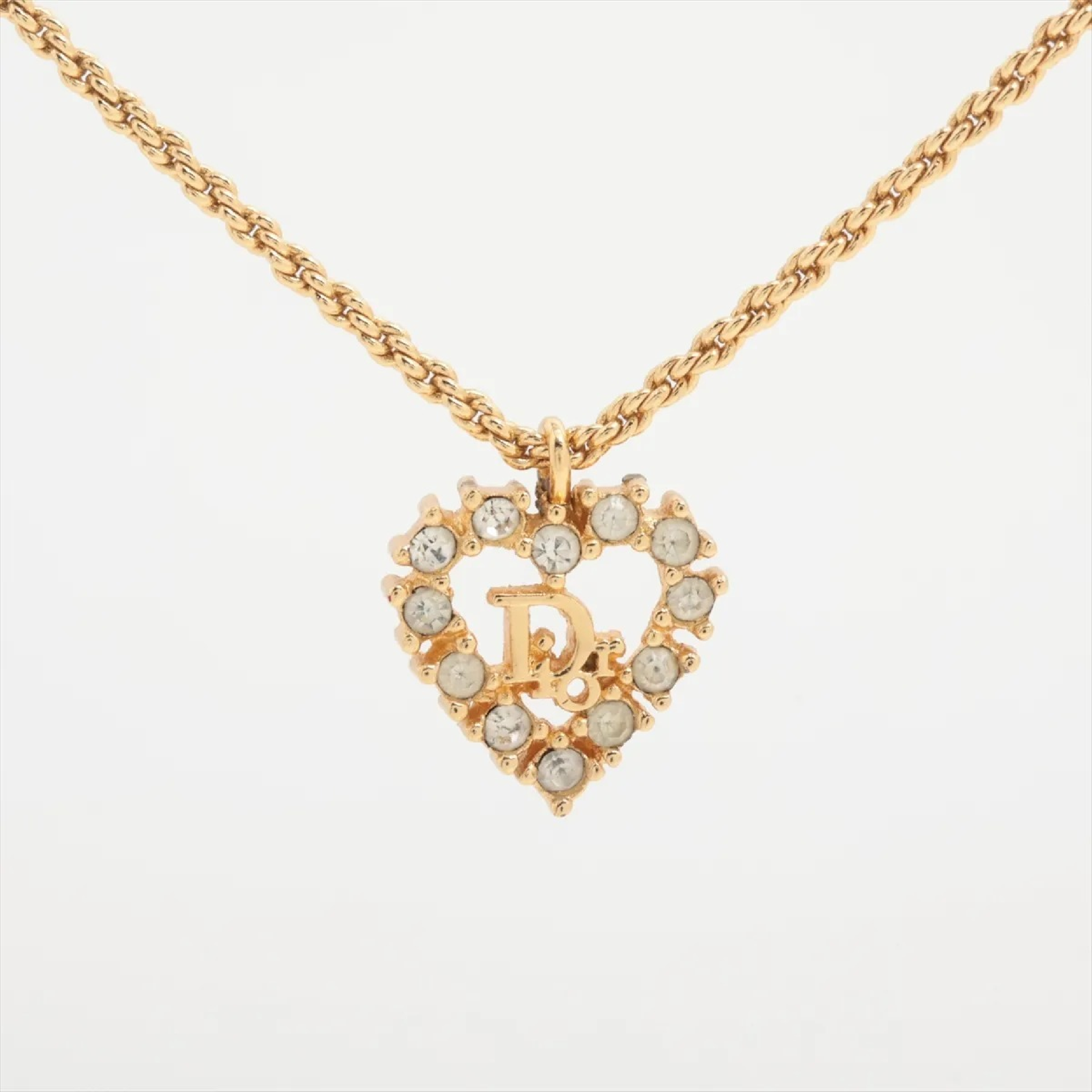 Logo GP x Rhinestone Gold Necklace