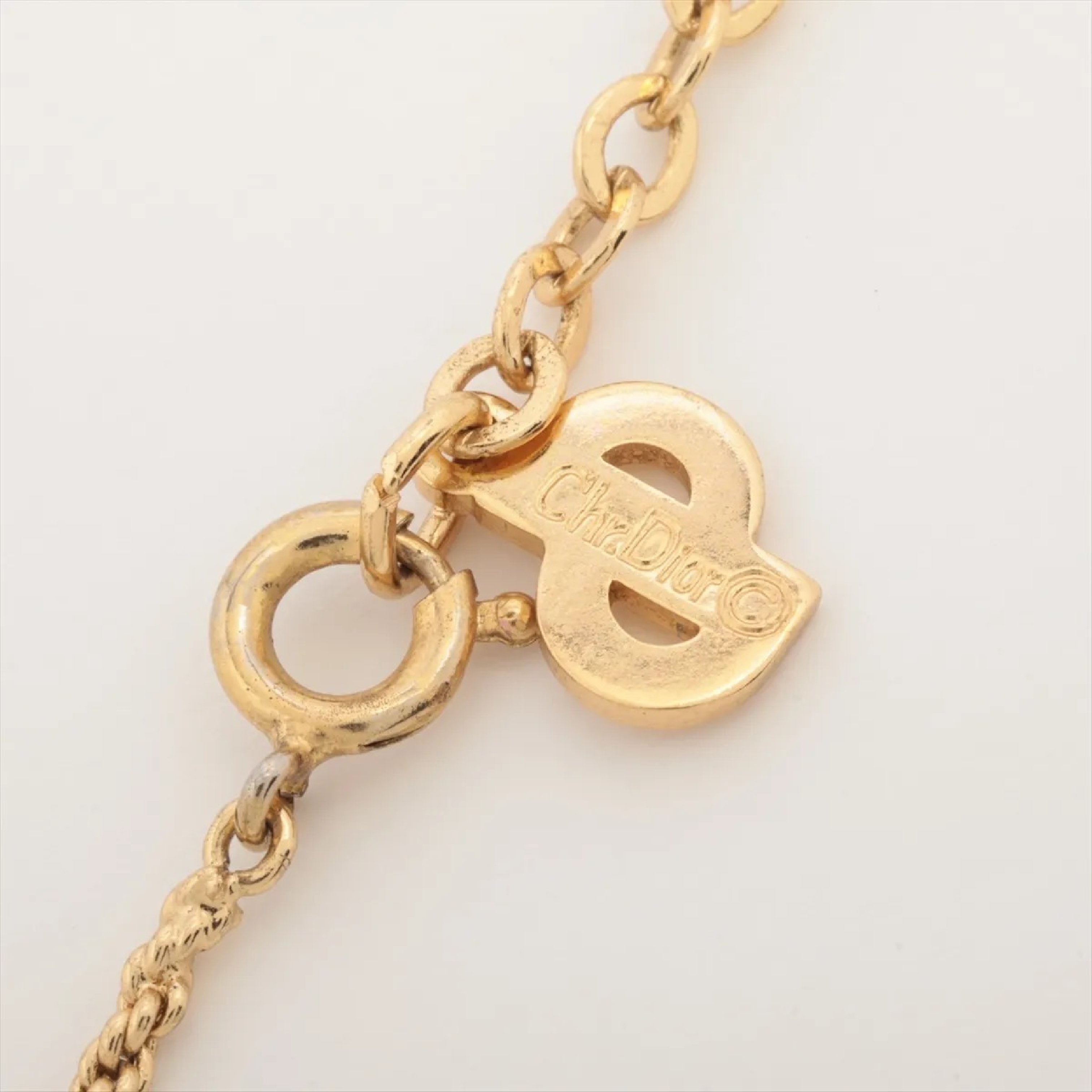 Logo GP x Rhinestone Gold Necklace — view 4