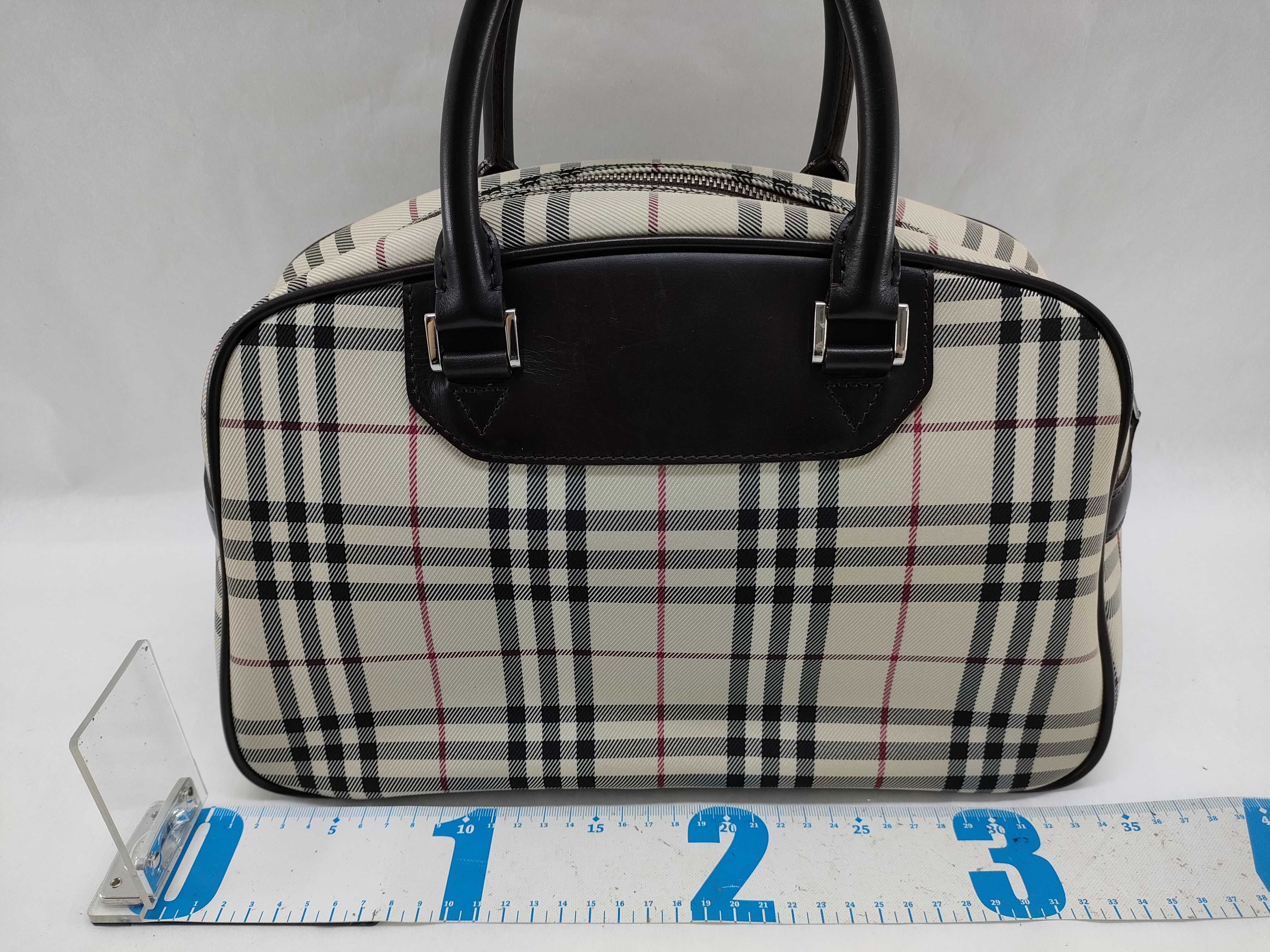 Nova Check Handbag Mini Boston Handbag — view 2