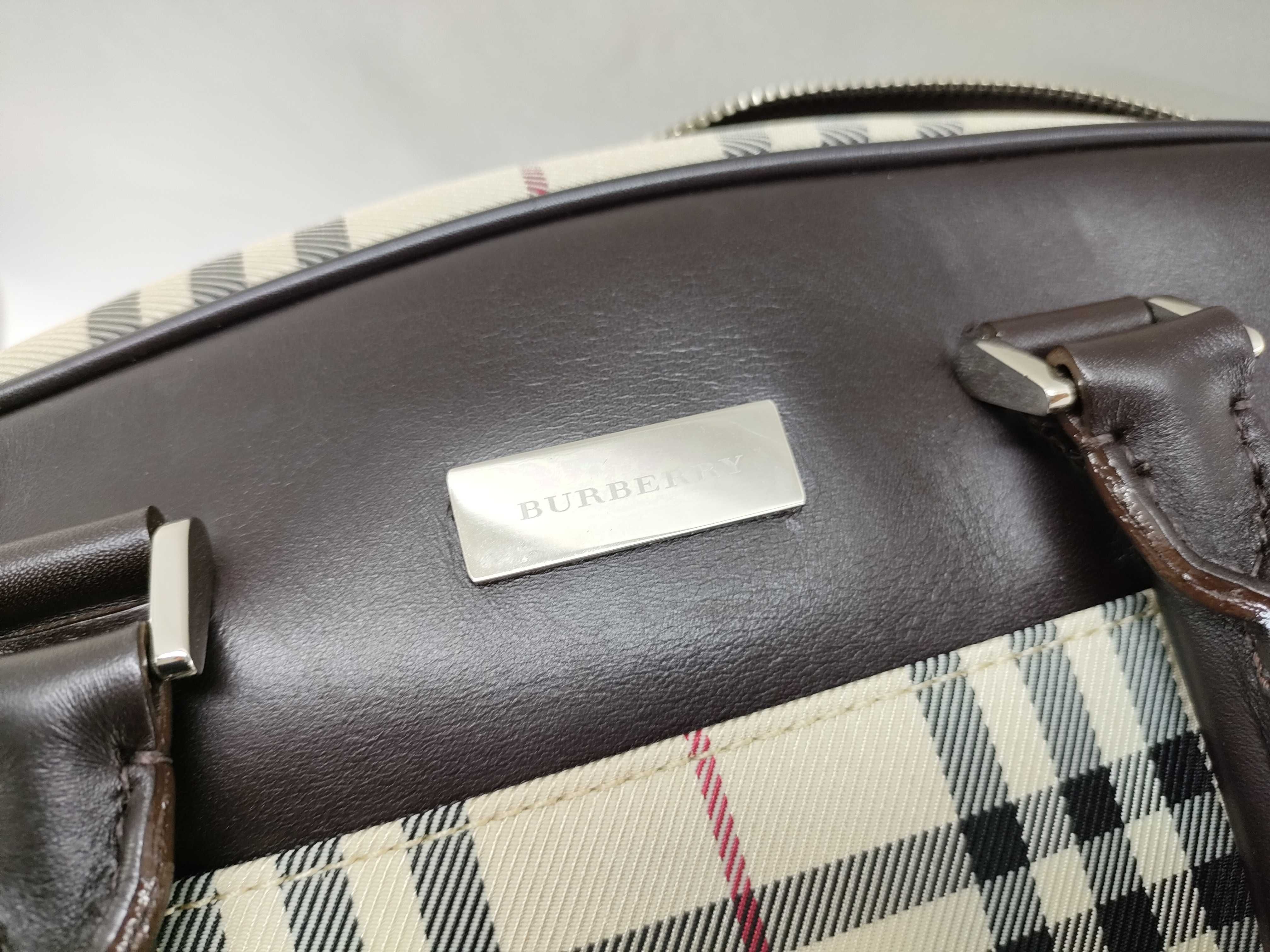 Nova Check Handbag Mini Boston Handbag — view 12