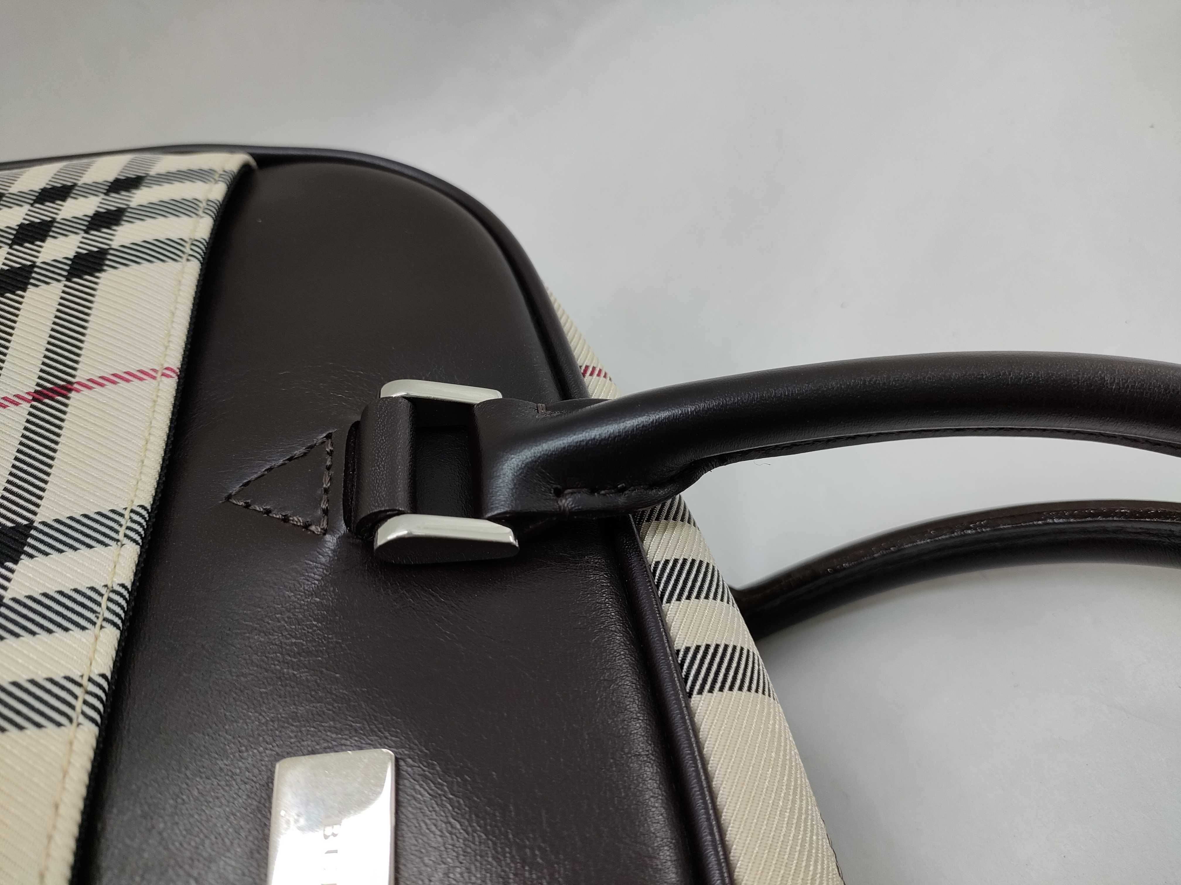 Nova Check Handbag Mini Boston Handbag — view 5