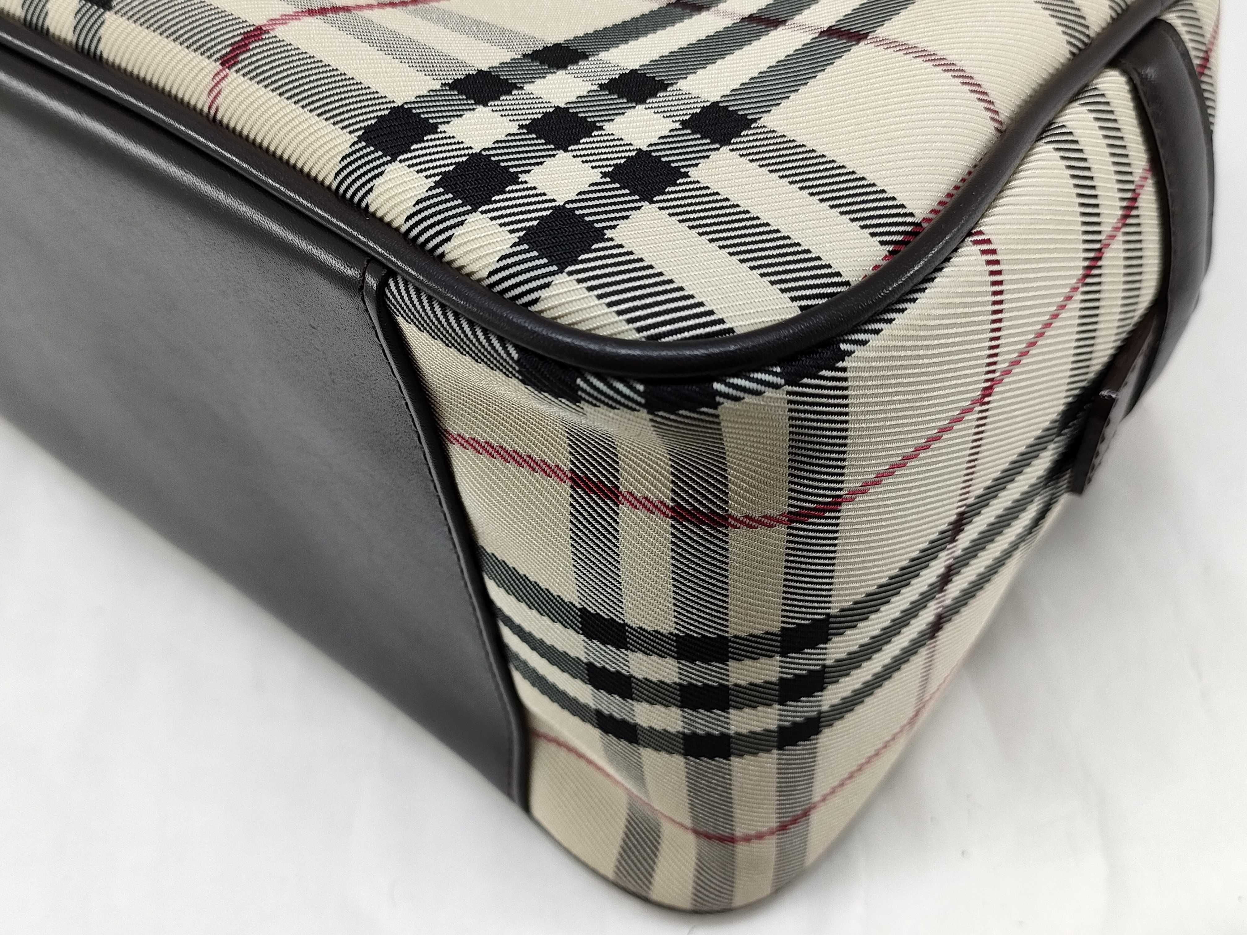 Nova Check Handbag Mini Boston Handbag — view 7
