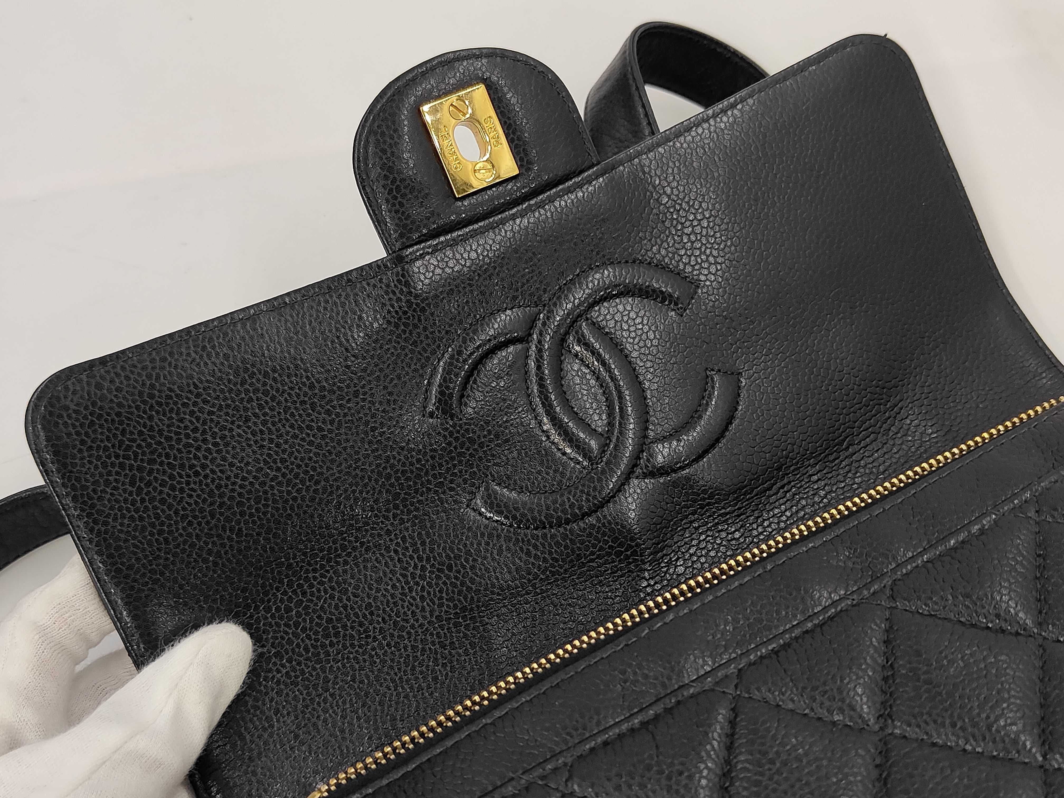 Caviar Skin Matelassé Backpack, Black, Series 4 (Rucksack) — view 12