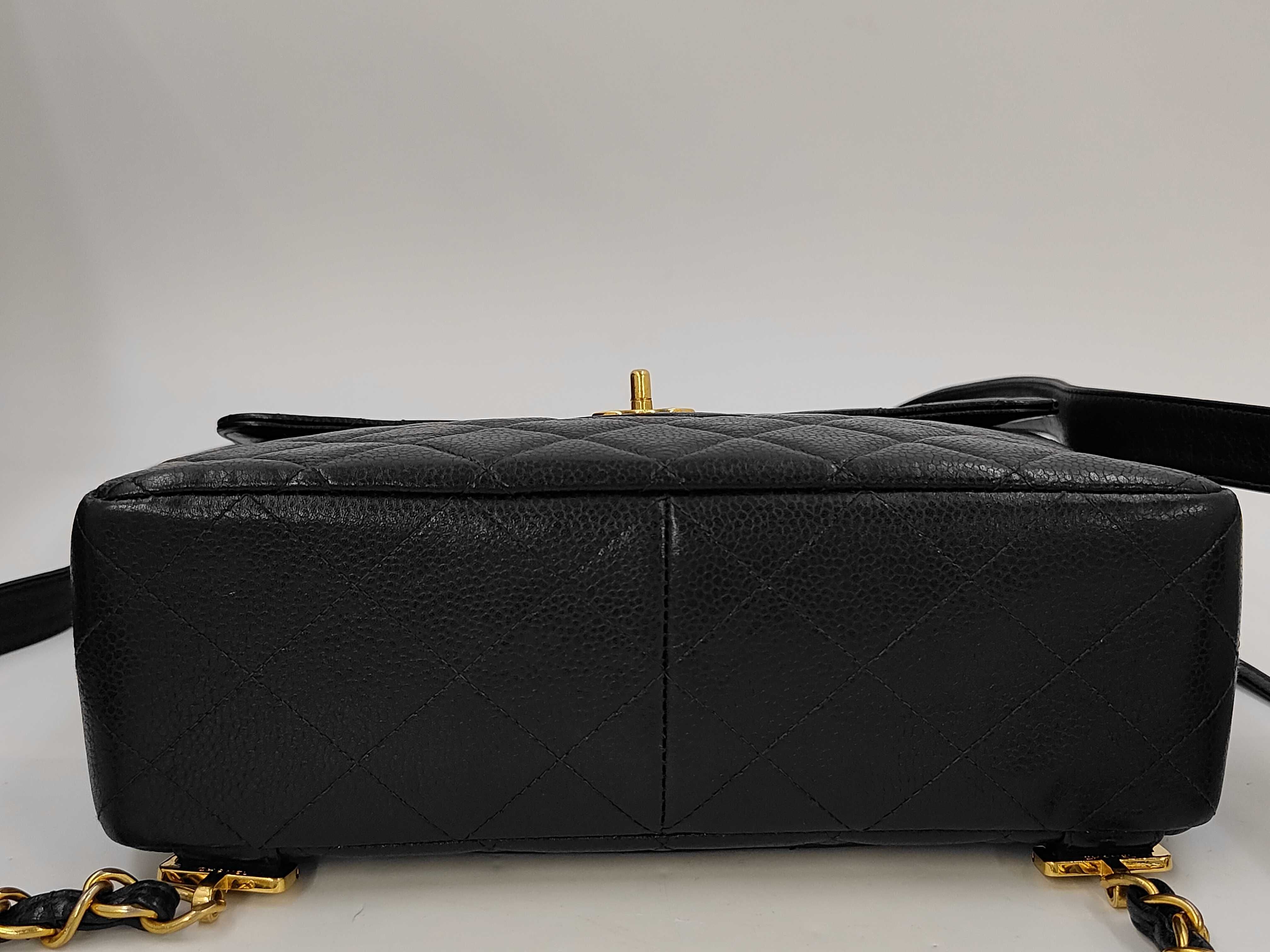 Caviar Skin Matelassé Backpack, Black, Series 4 (Rucksack) — view 4