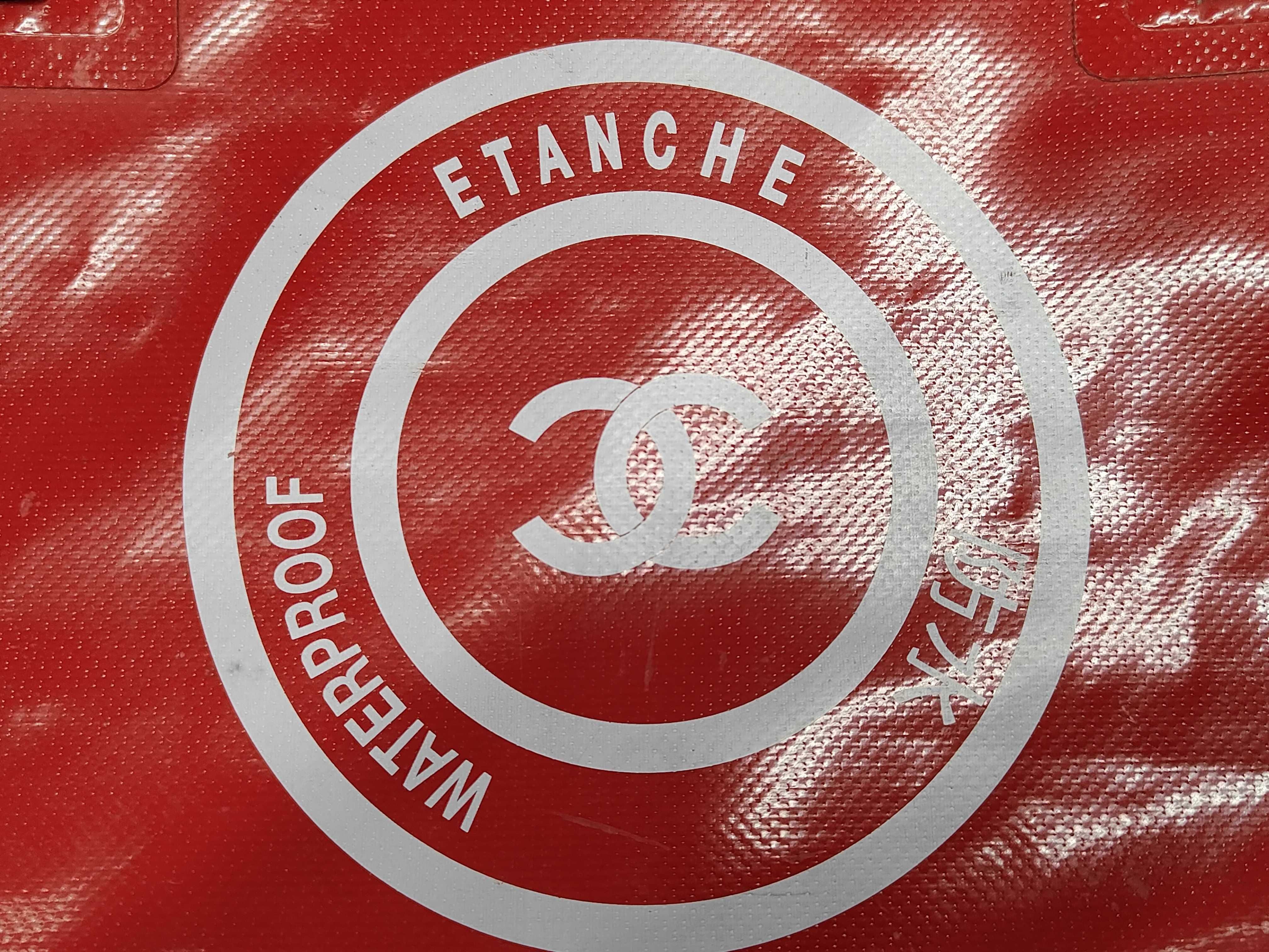 Cocomark Waterproof Vinyl Red Tote Bag — view 10