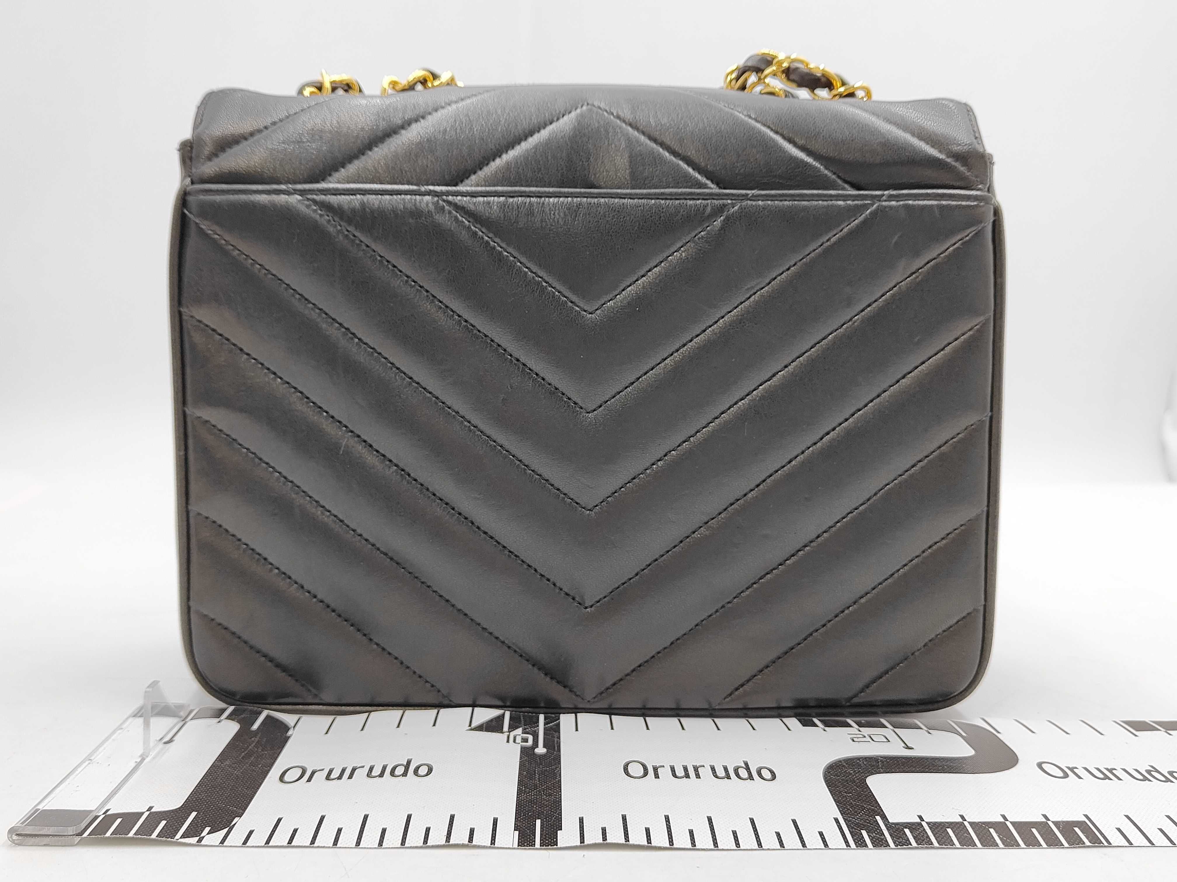 Lambskin V-Stitch Shoulder Bag — view 2