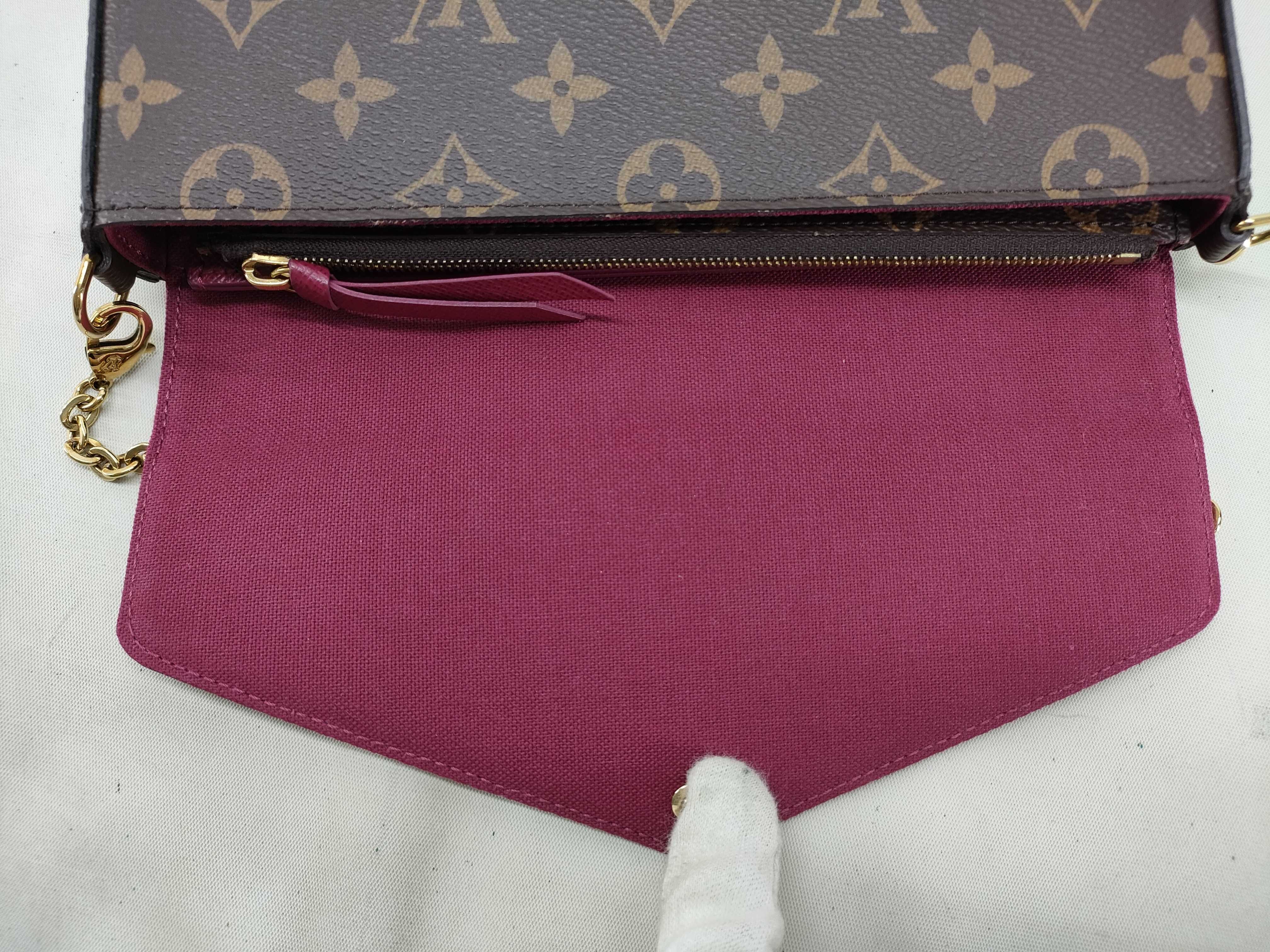 Monogram Louis Vuitton M81896 Monogram Pochette Felicie Shoulder Bag — view 8