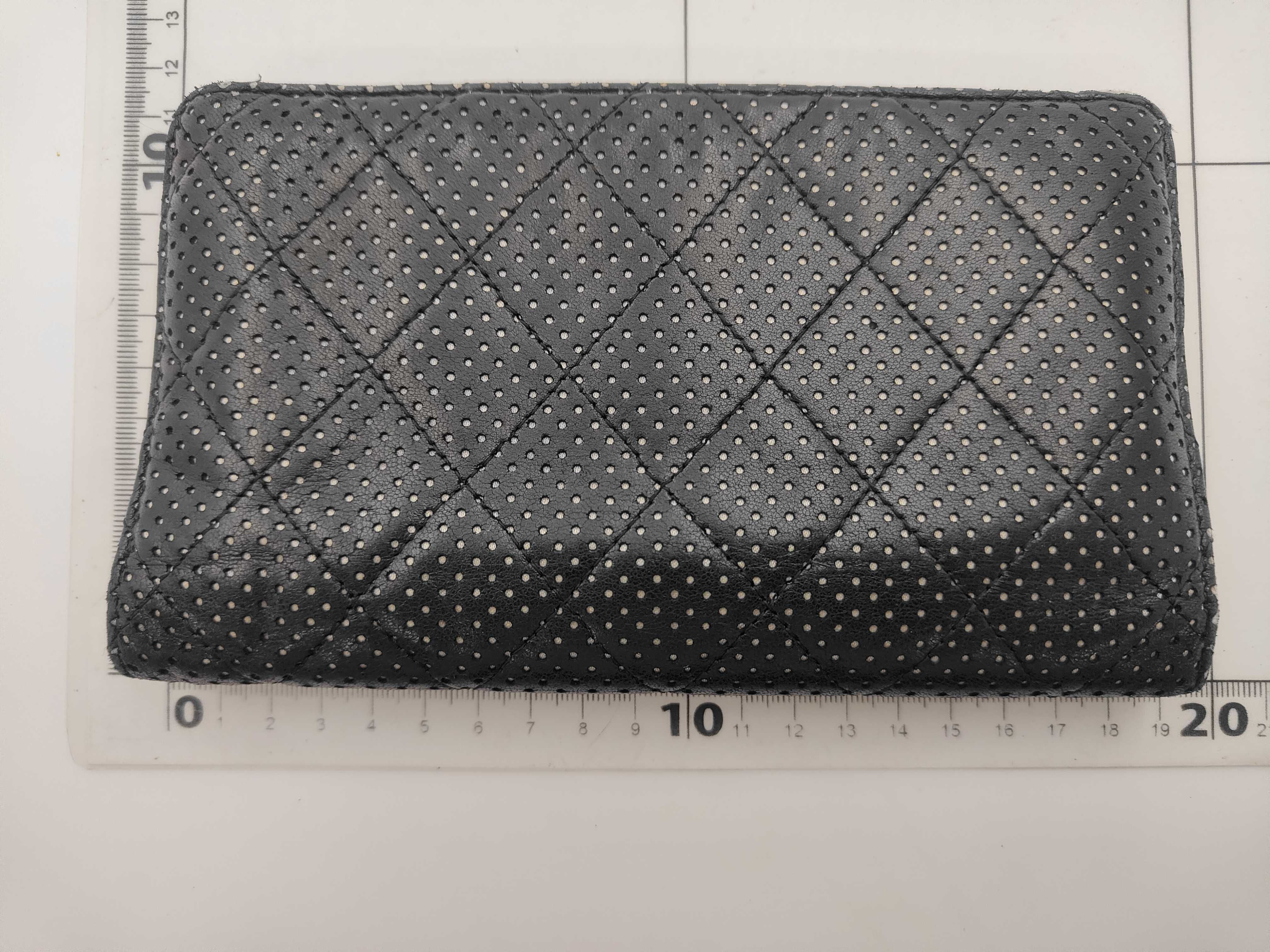 perforated leather wallet — view 2