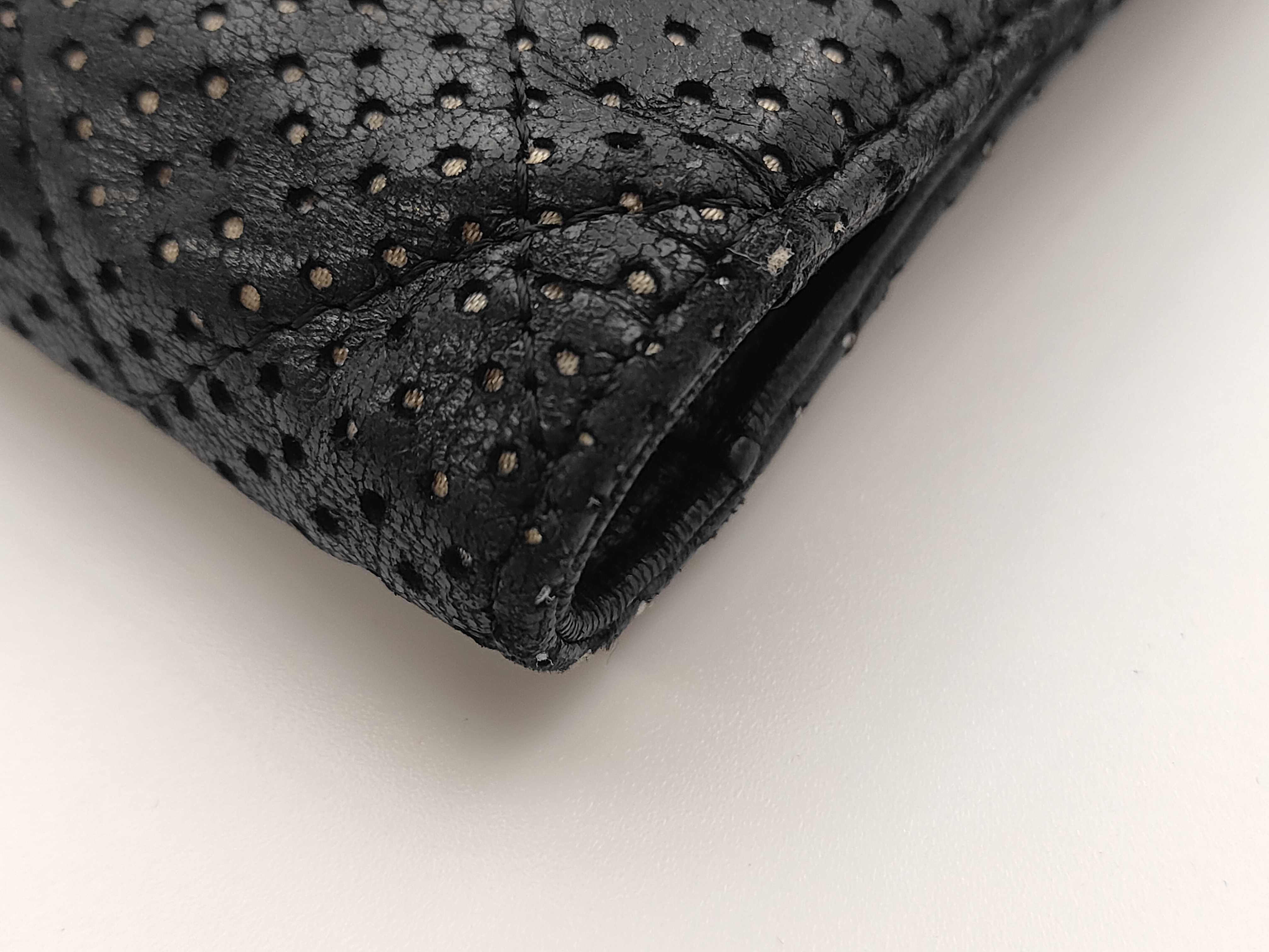 perforated leather wallet — view 3
