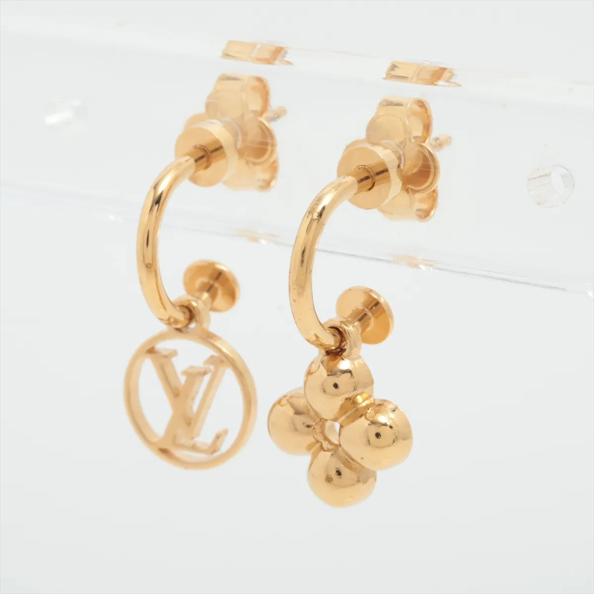 M64859 Boucles d'Oreilles Blooming Earrings (Pair) GP Gold. Shows signs of wear,