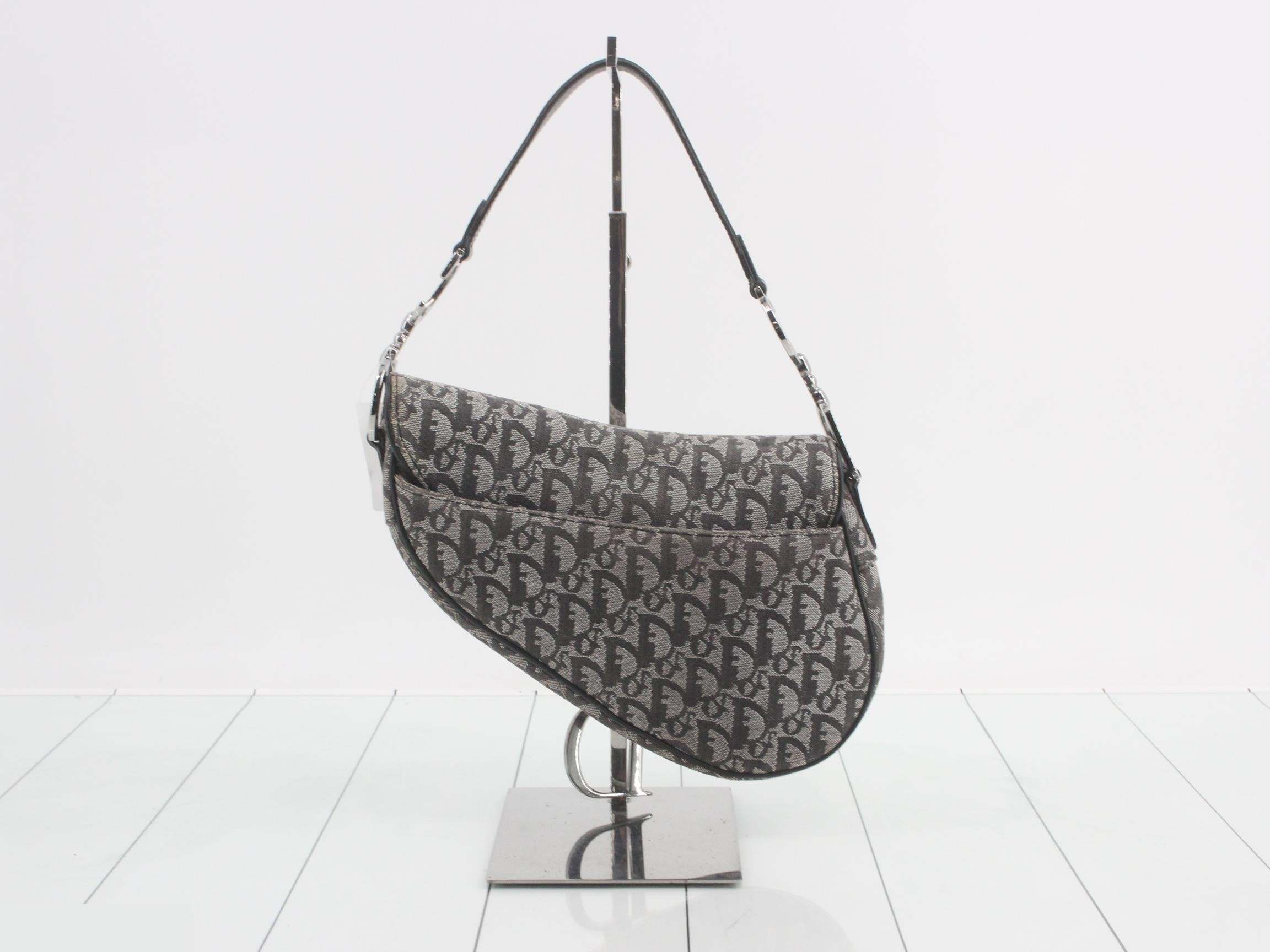 Trotter Saddlebag, Canvas, Silver Hardware — view 2