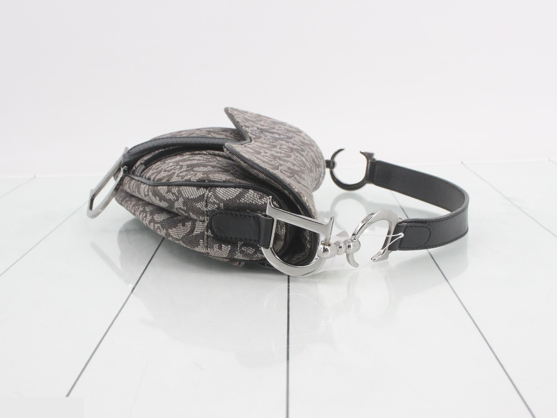 Trotter Saddlebag, Canvas, Silver Hardware — view 3