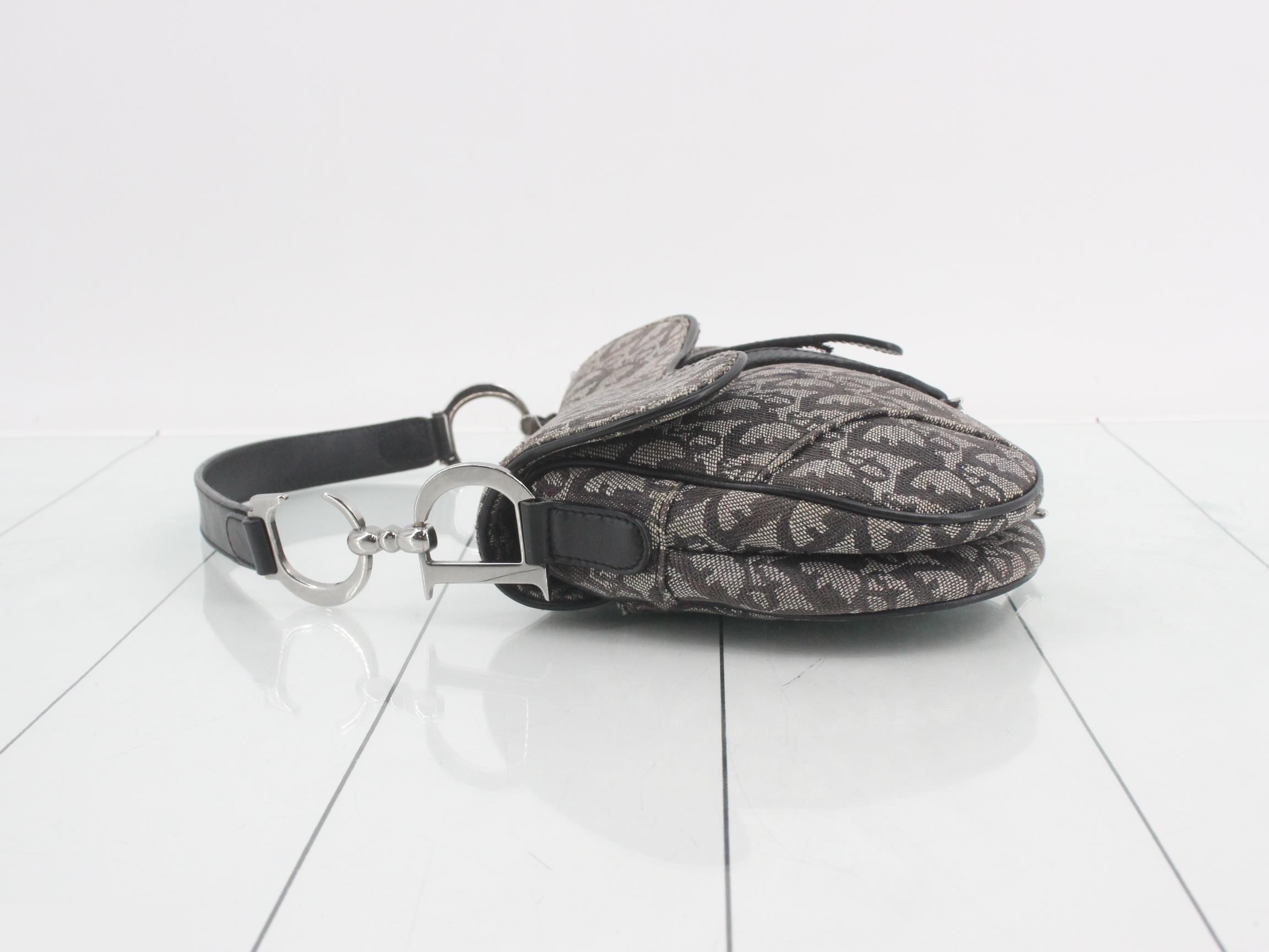 Trotter Saddlebag, Canvas, Silver Hardware — view 4