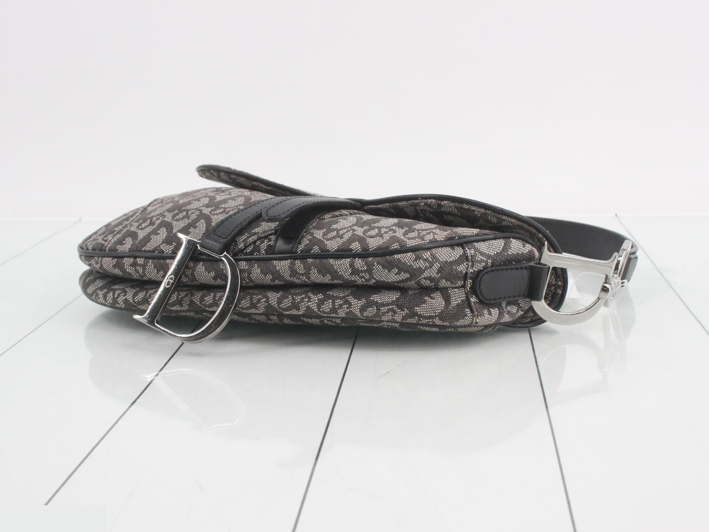 Trotter Saddlebag, Canvas, Silver Hardware — view 6
