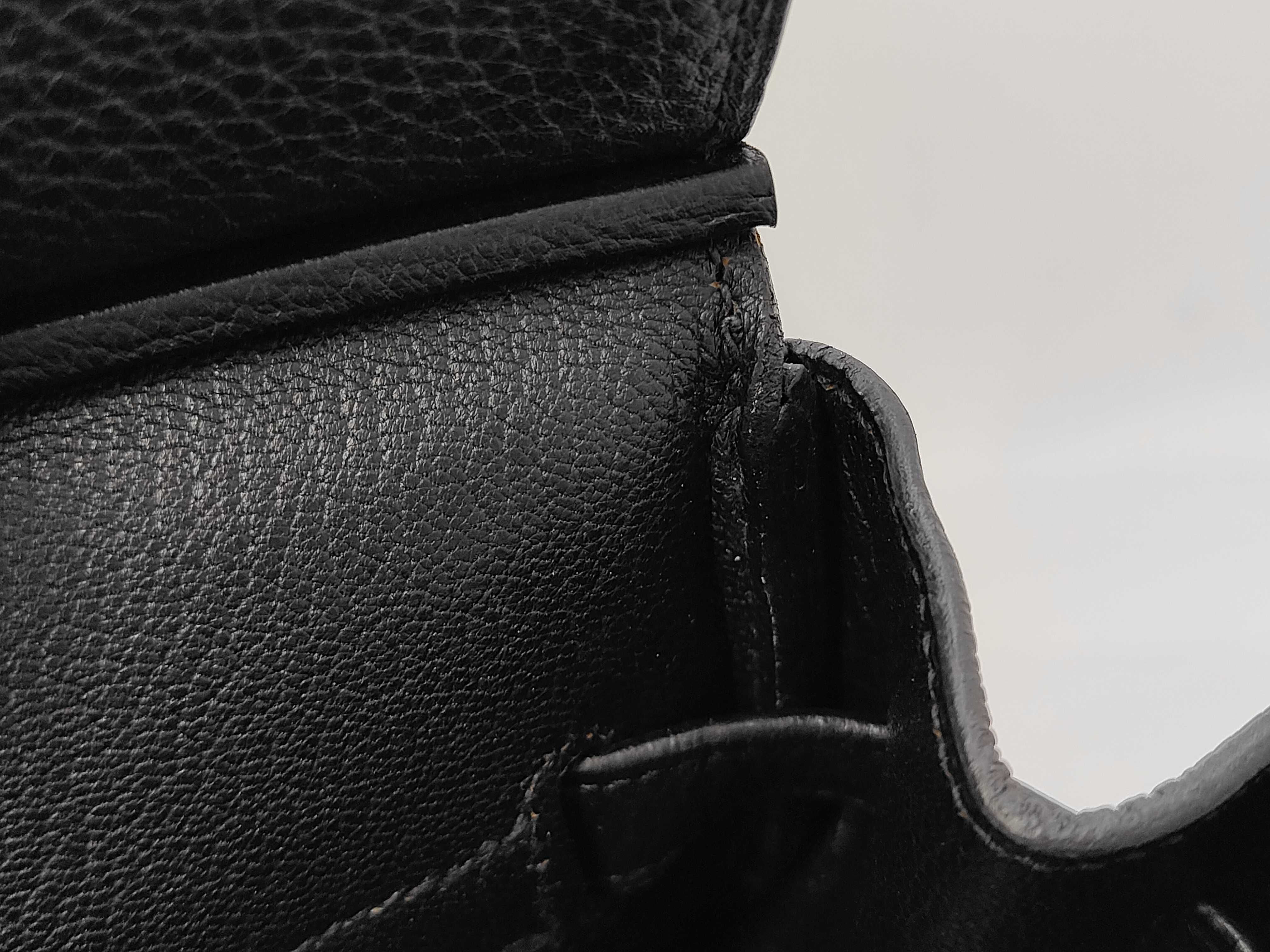 Birkin 35 Togo Black Silver Hardware M Handbag — view 11