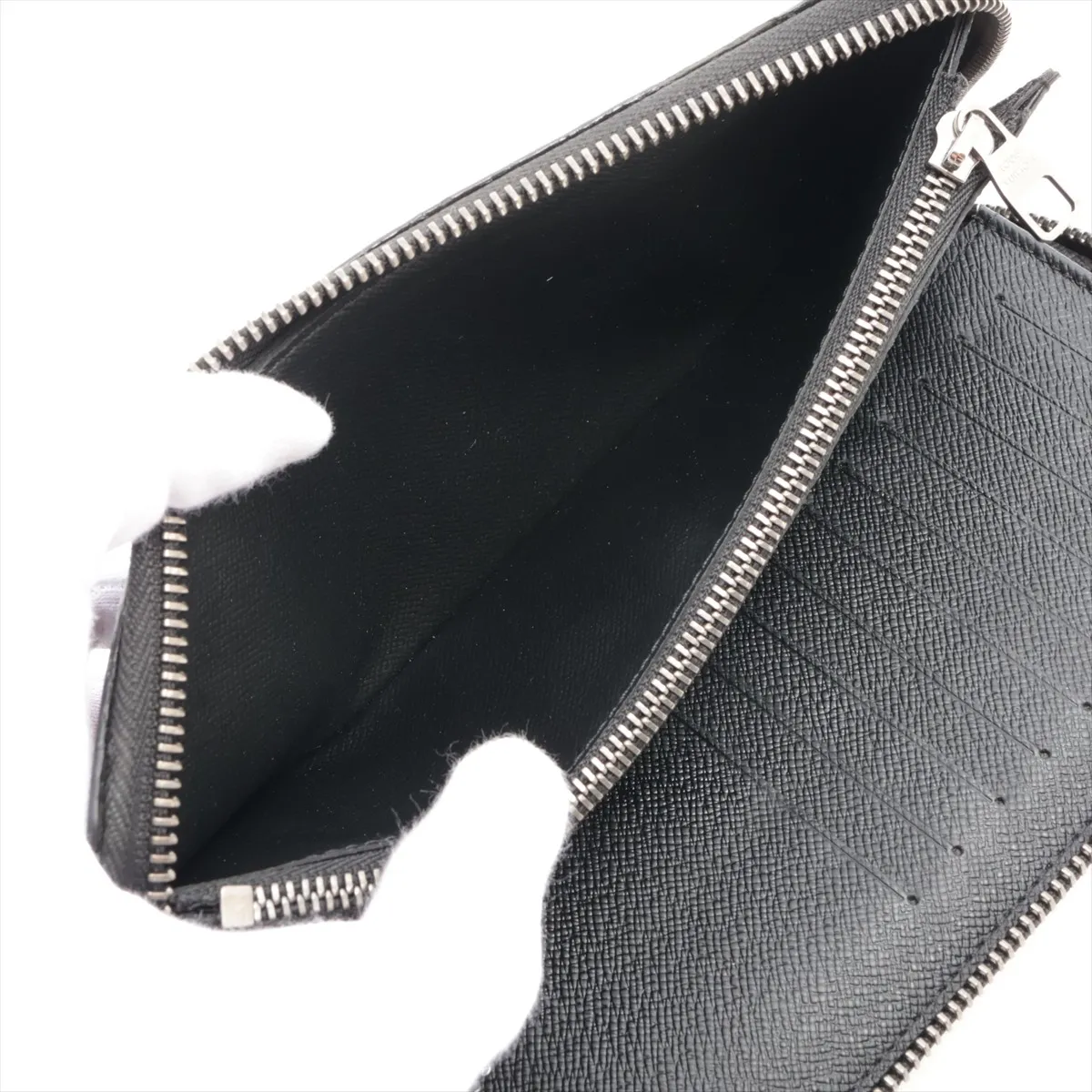 Monogram Eclipse Zippy Wallet Vertical M62295 GI1178 Black Round Zip Wallet — view 5