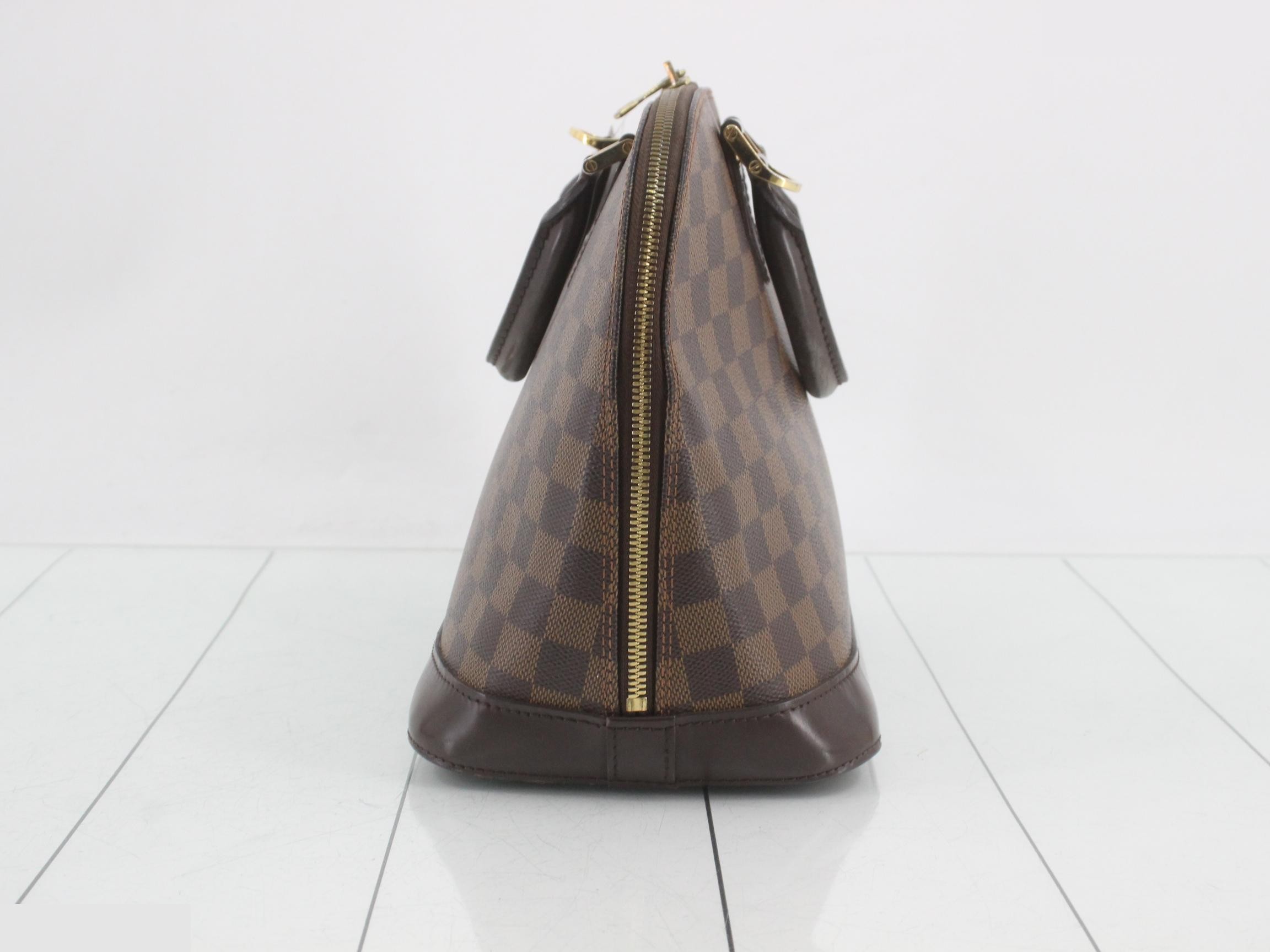 Alma PM Damier Ebene Brown Handbag — view 4