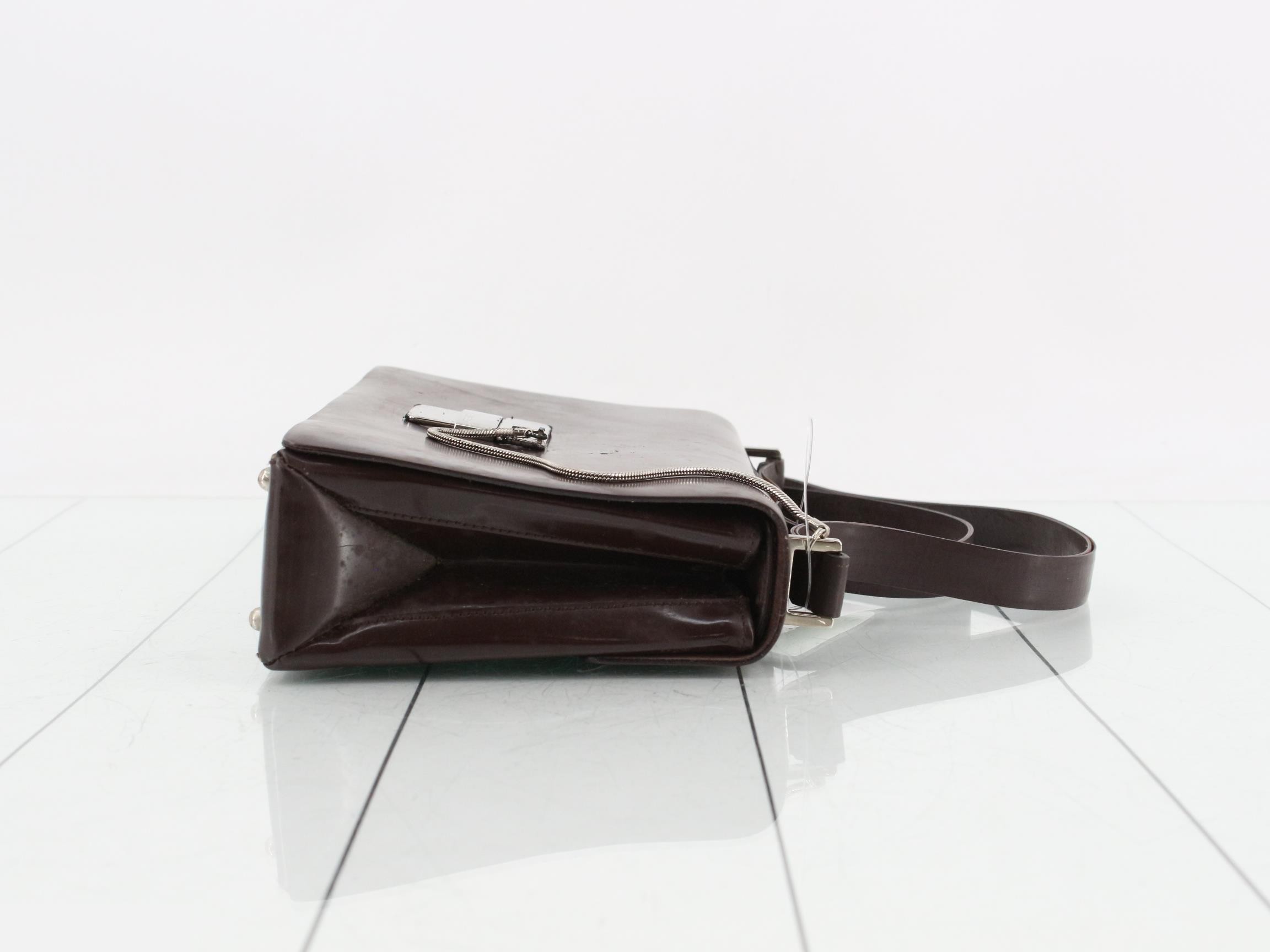 Enamel semi-shoulder bag — view 3