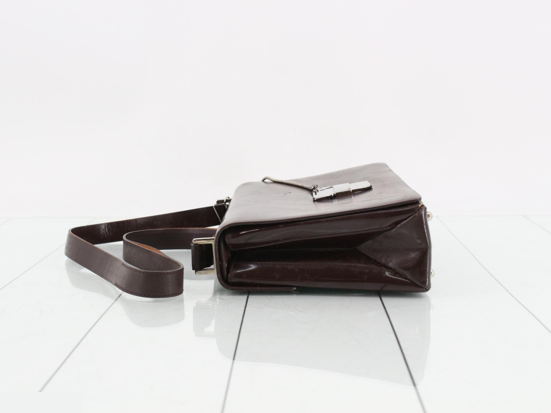 Enamel semi-shoulder bag — view 4