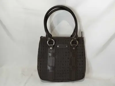 Logo Mania Handbag, Brown Handbag