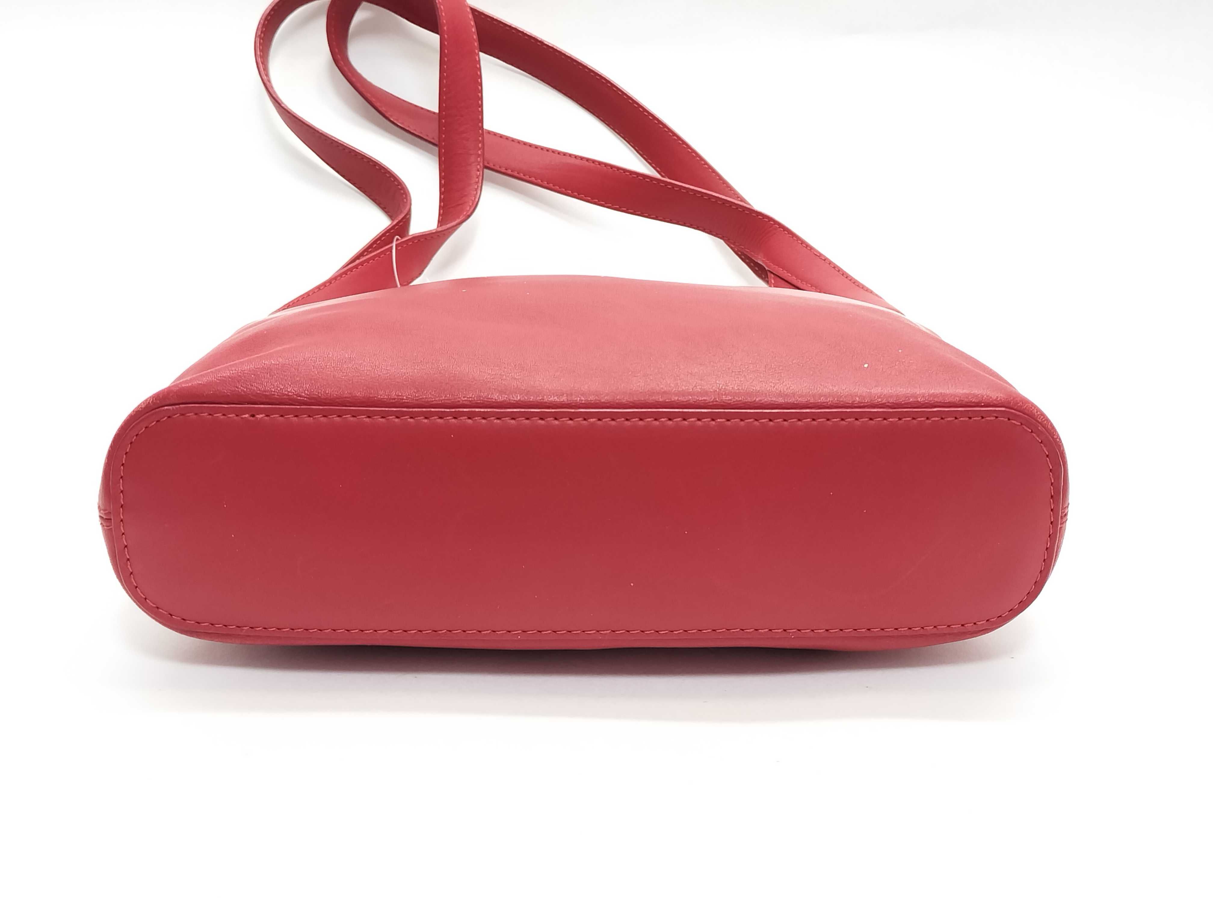 Leather Tote Bag (Red) — view 4