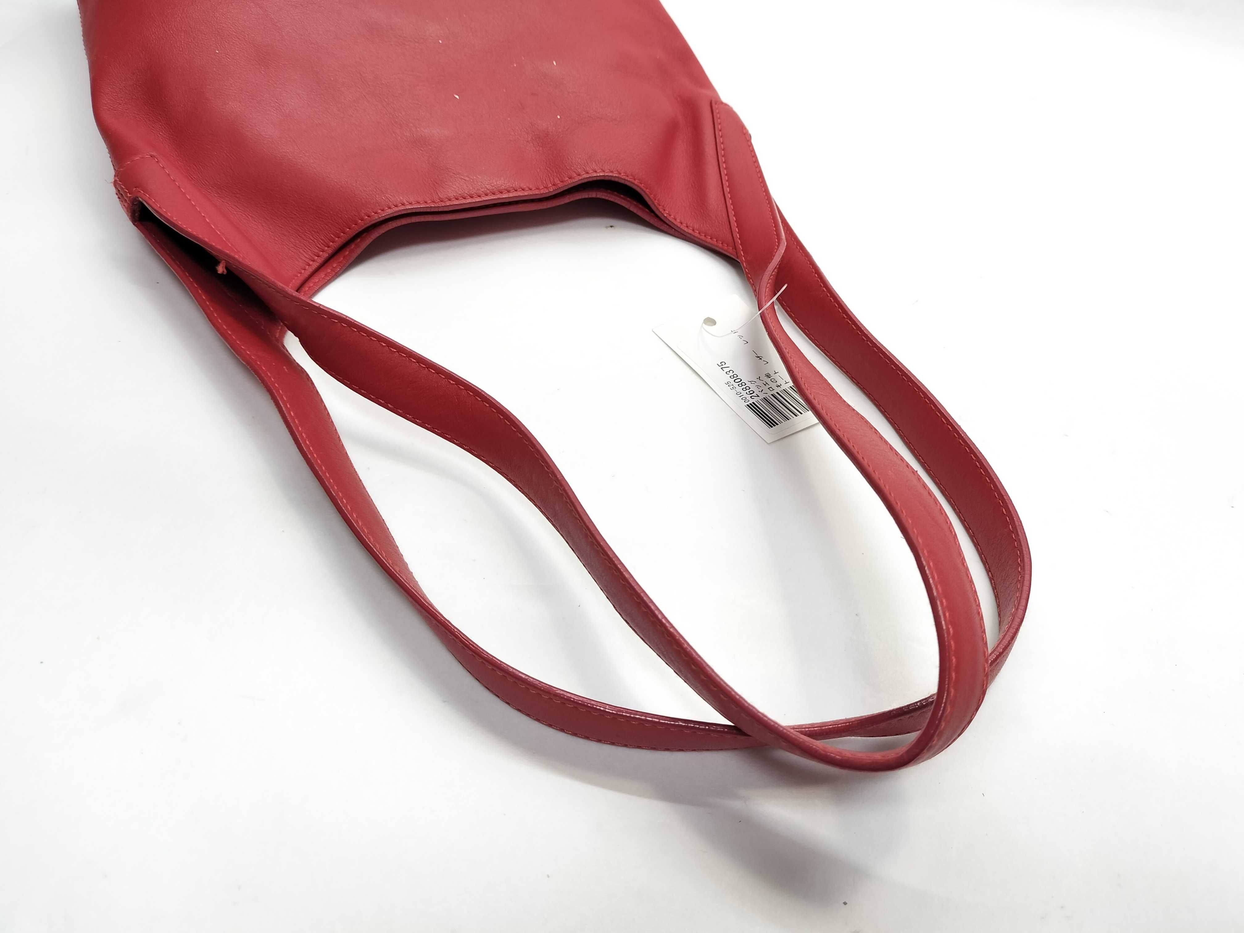 Leather Tote Bag (Red) — view 5