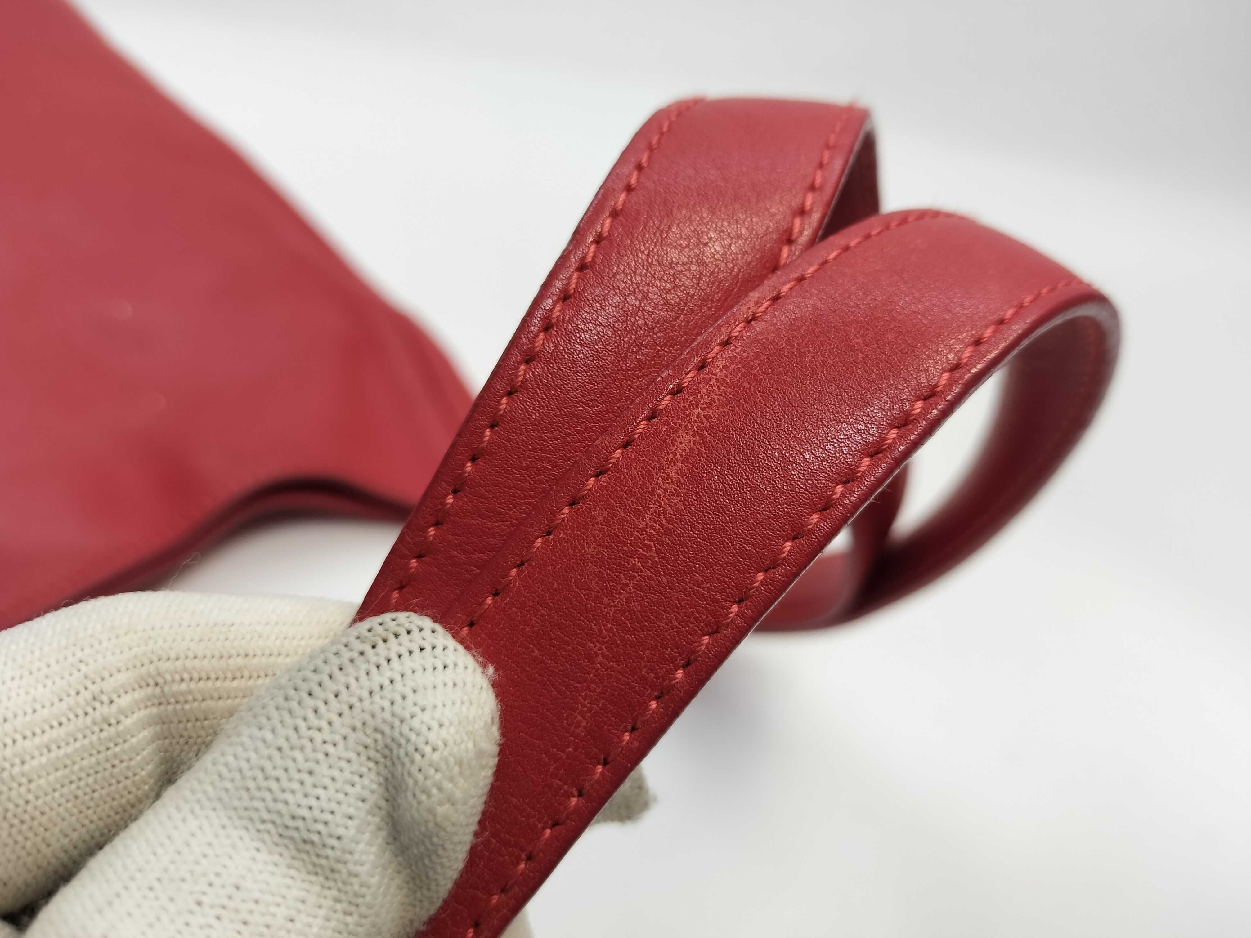 Leather Tote Bag (Red) — view 6