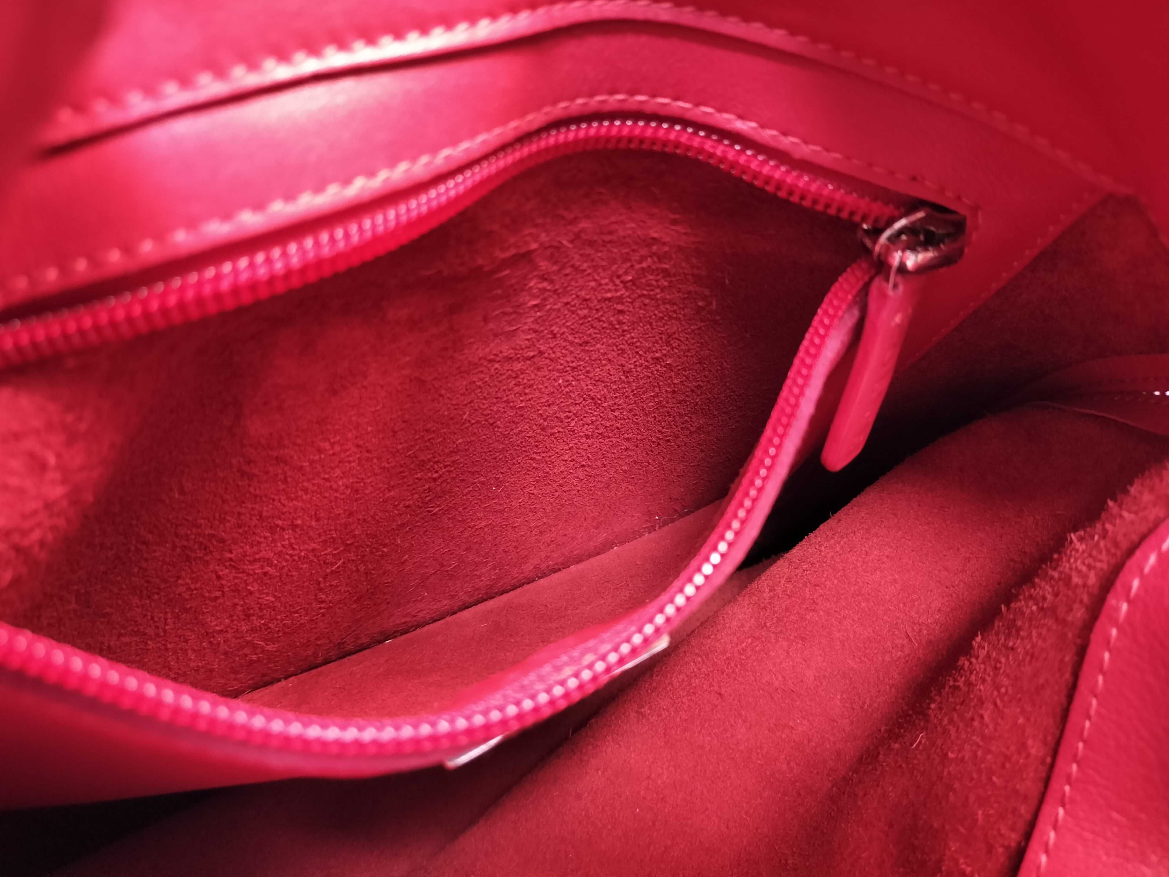 Leather Tote Bag (Red) — view 9