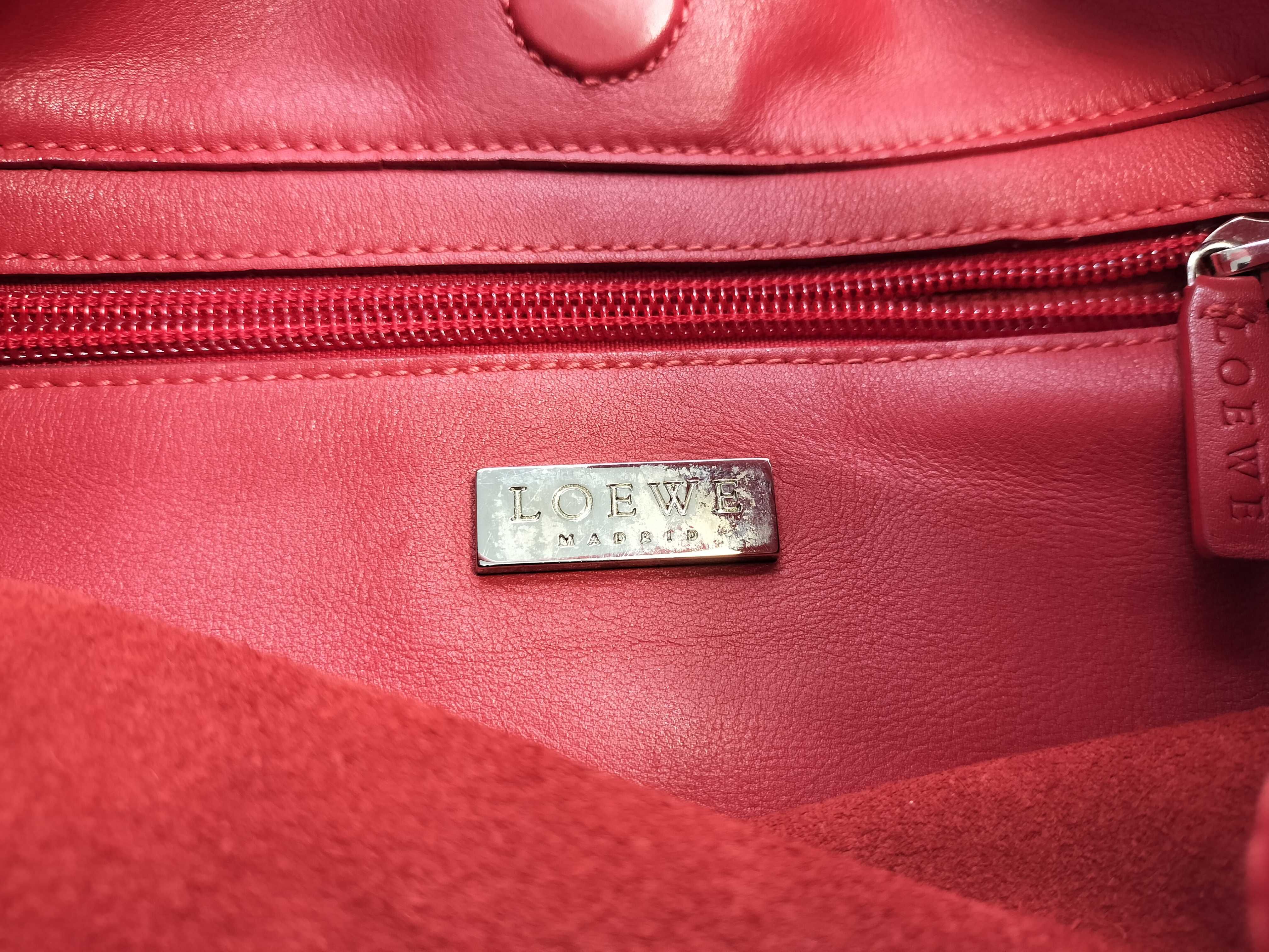 Leather Tote Bag (Red) — view 10